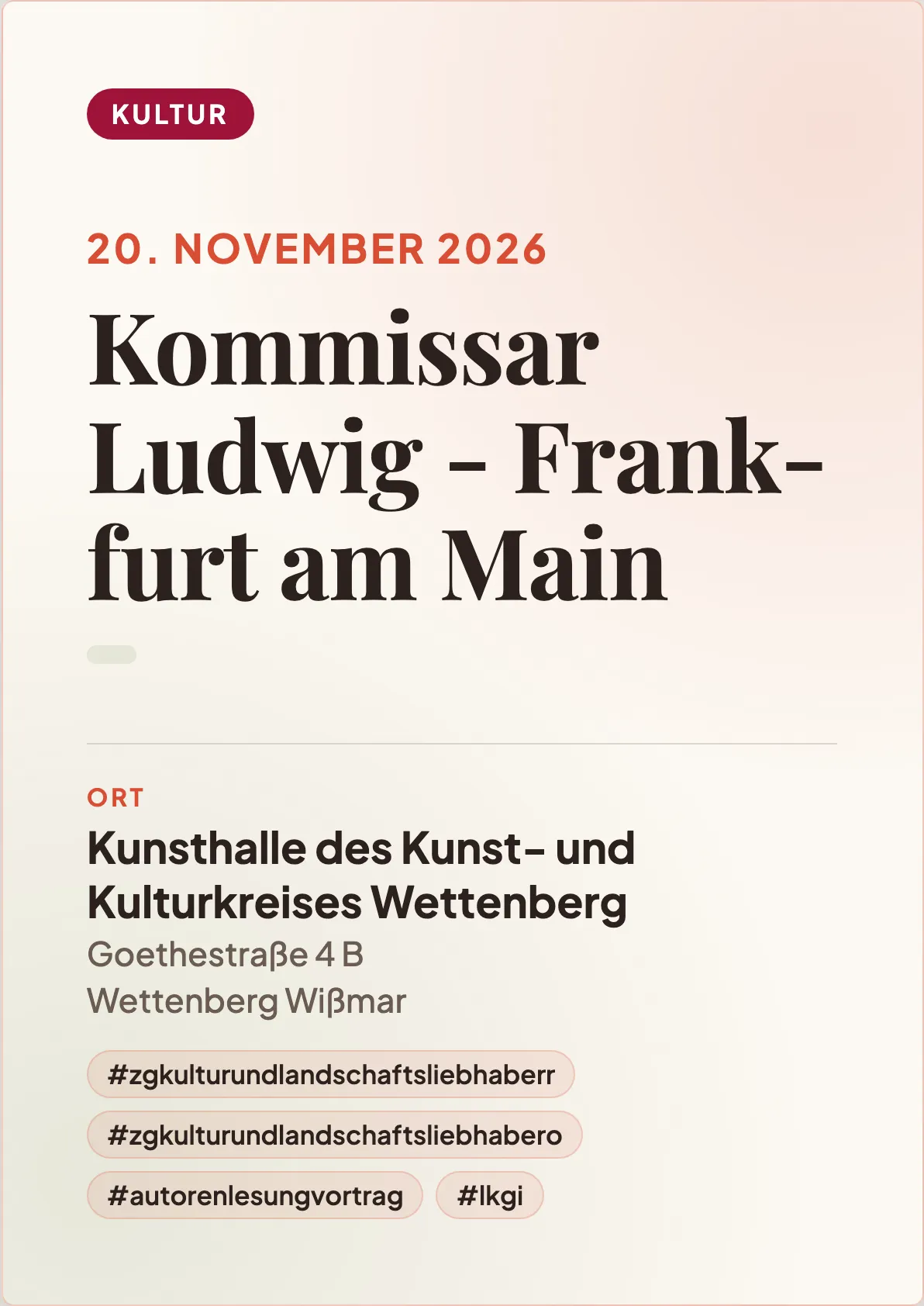 Veranstaltungsflyer