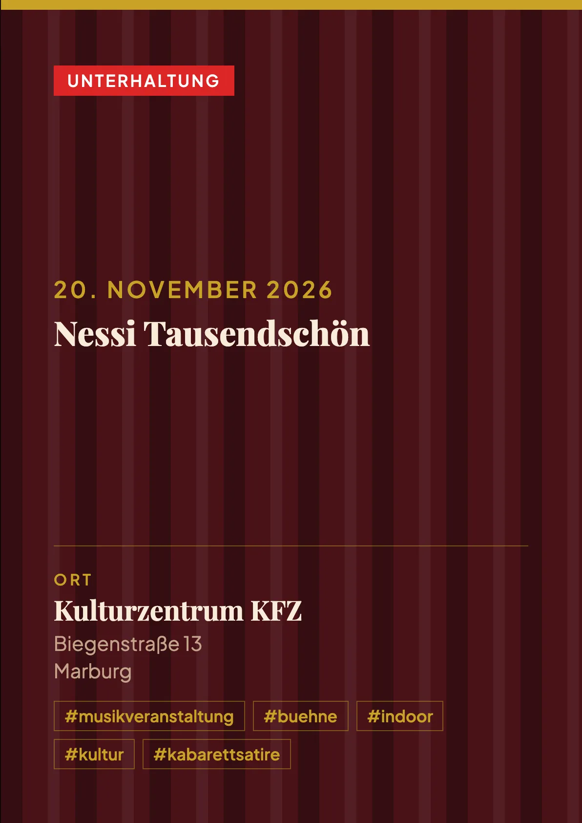 Veranstaltungsflyer