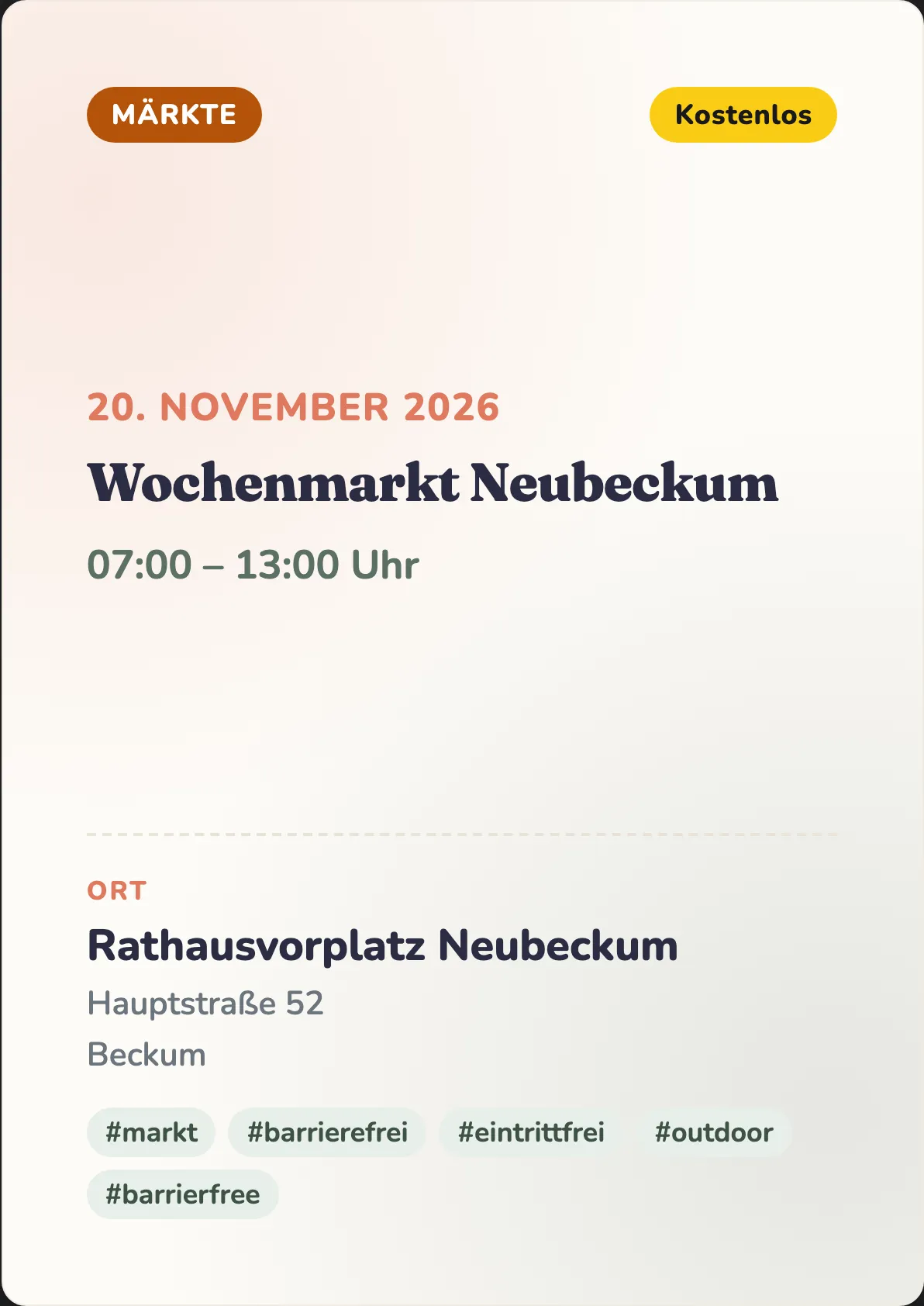 Veranstaltungsflyer