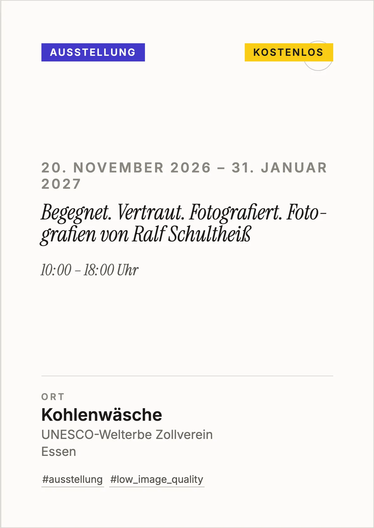 Veranstaltungsflyer