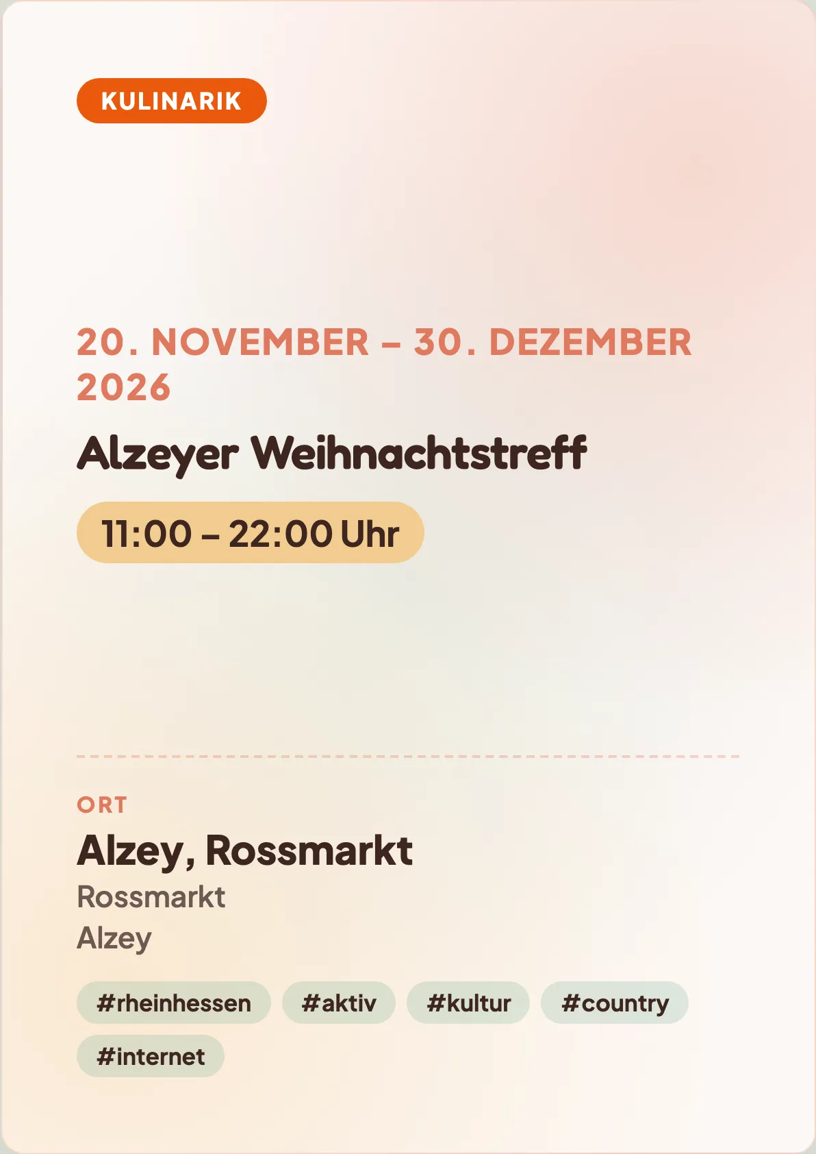 Veranstaltungsflyer