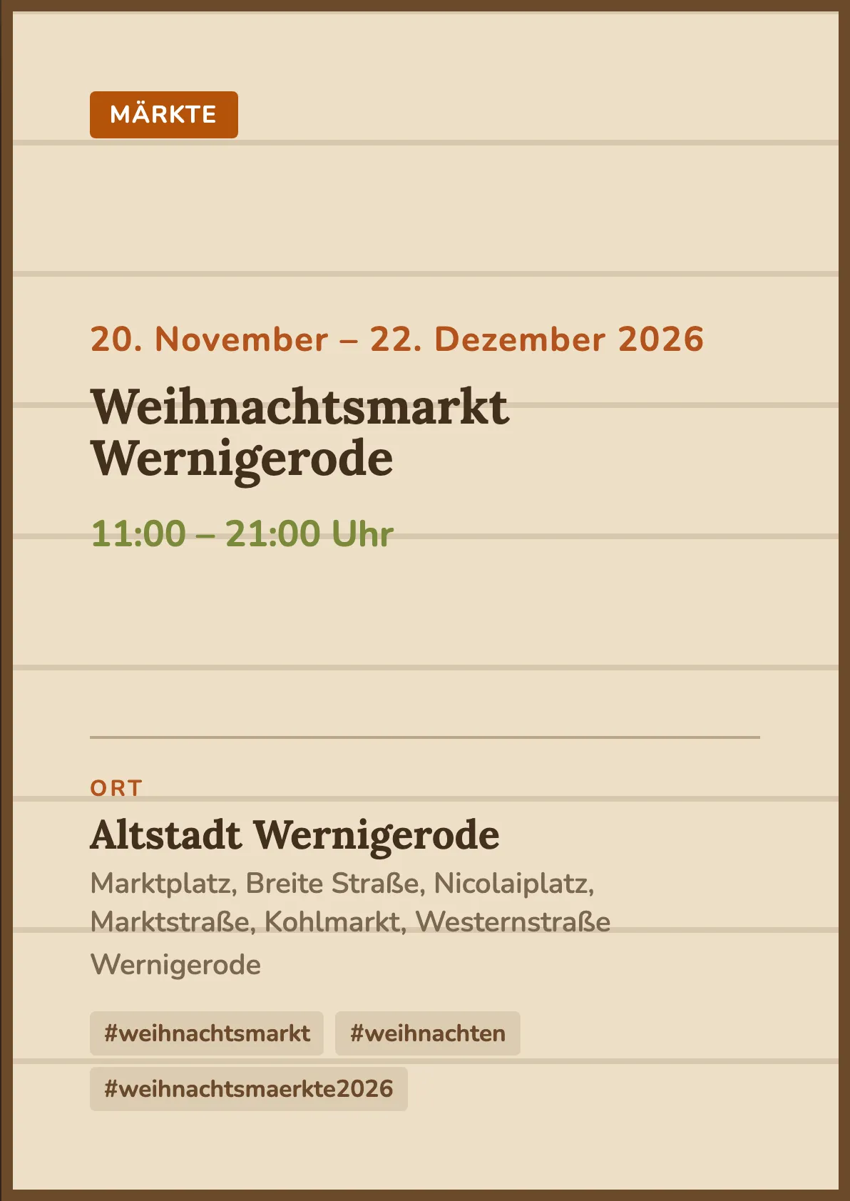 Veranstaltungsflyer