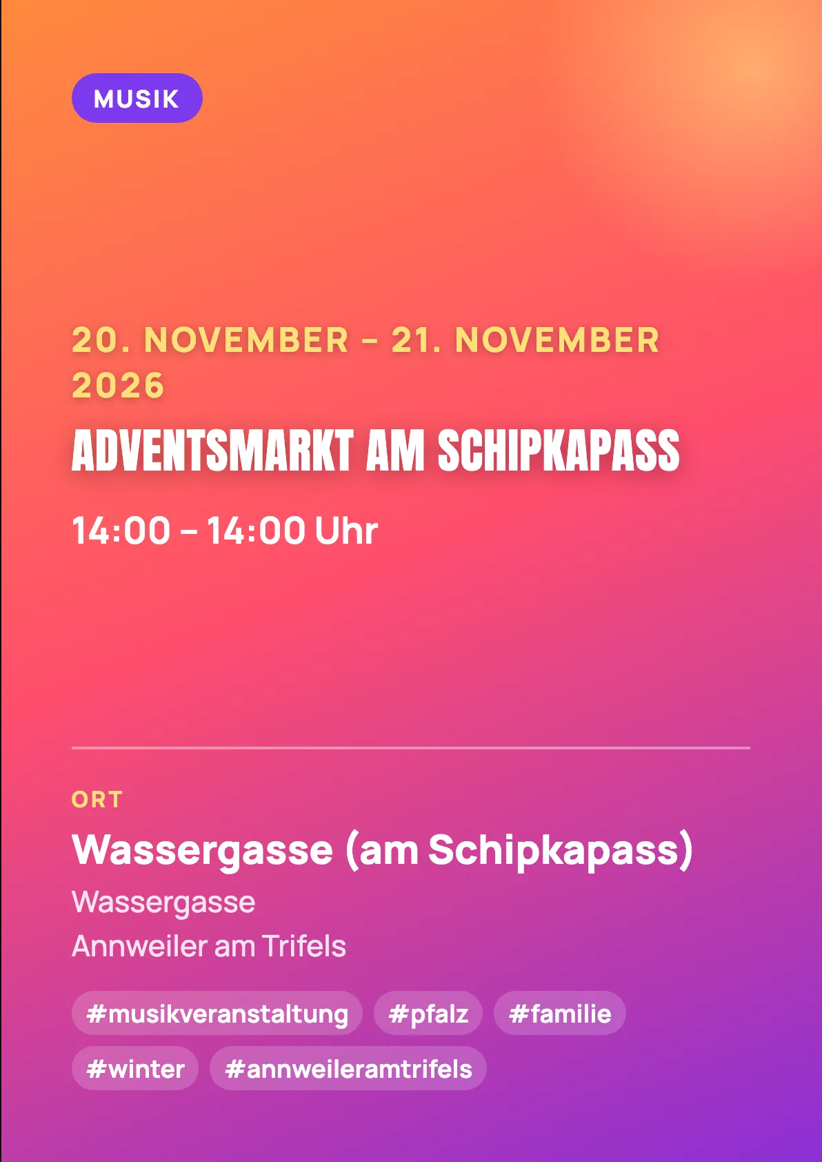 Veranstaltungsflyer