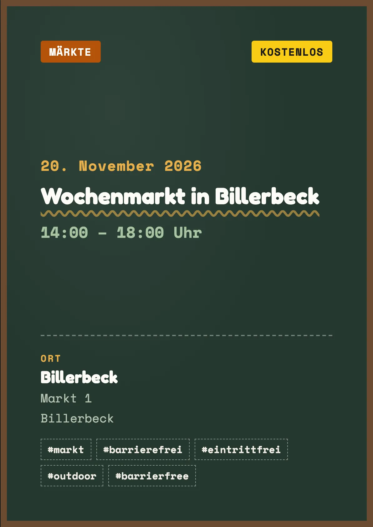 Veranstaltungsflyer