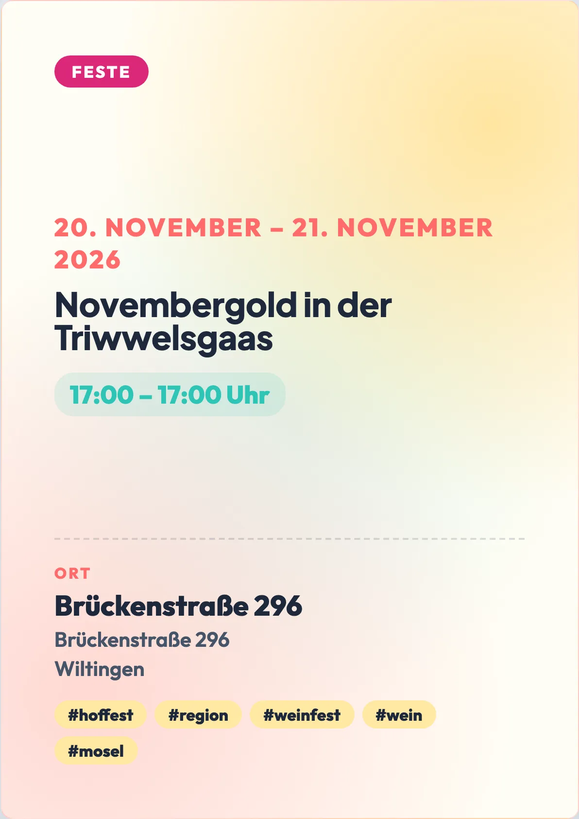 Veranstaltungsflyer