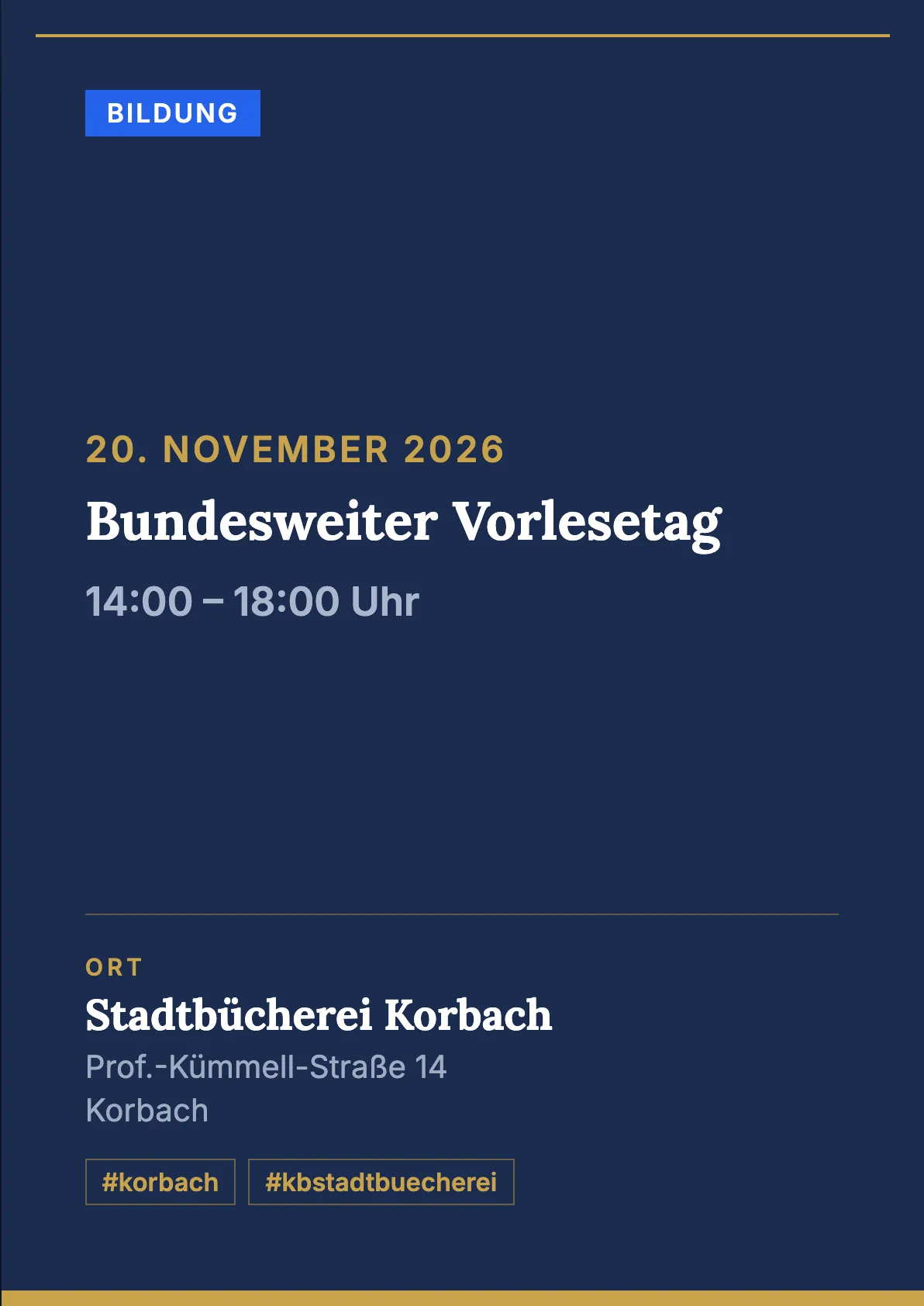 Veranstaltungsflyer