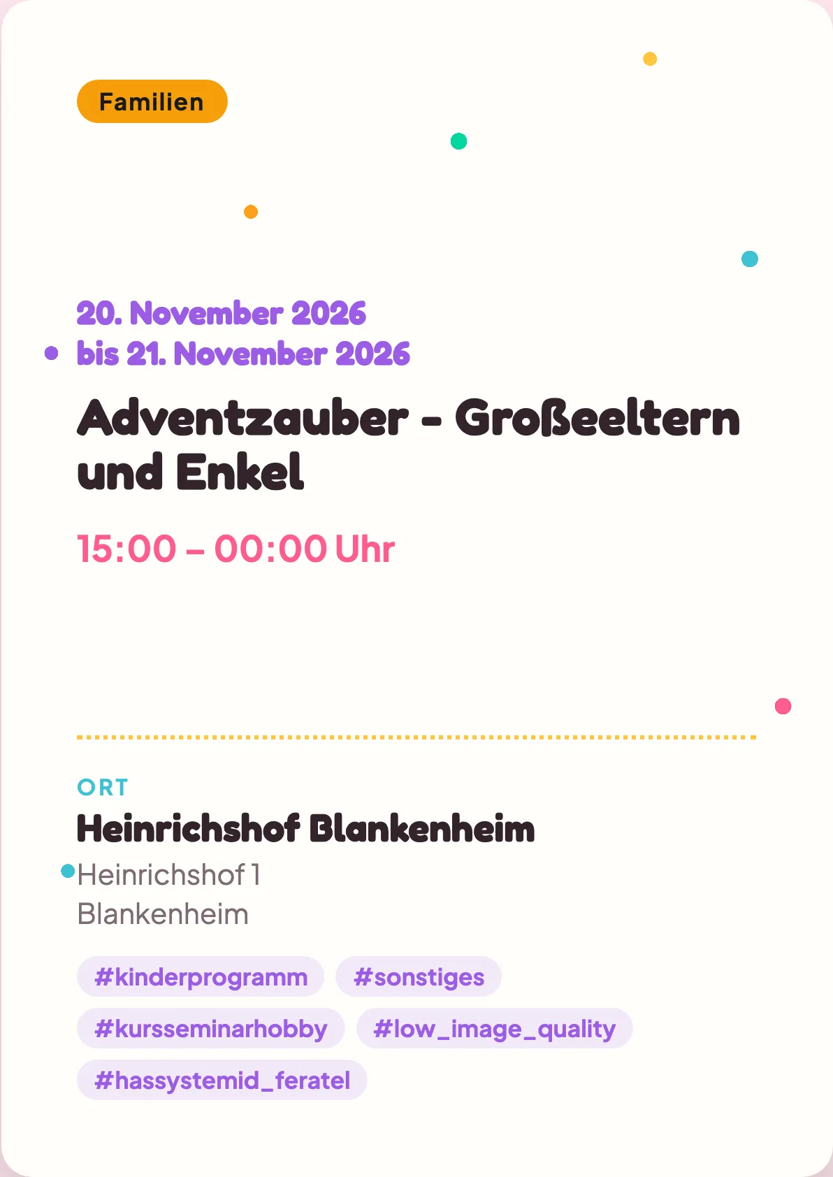 Veranstaltungsflyer