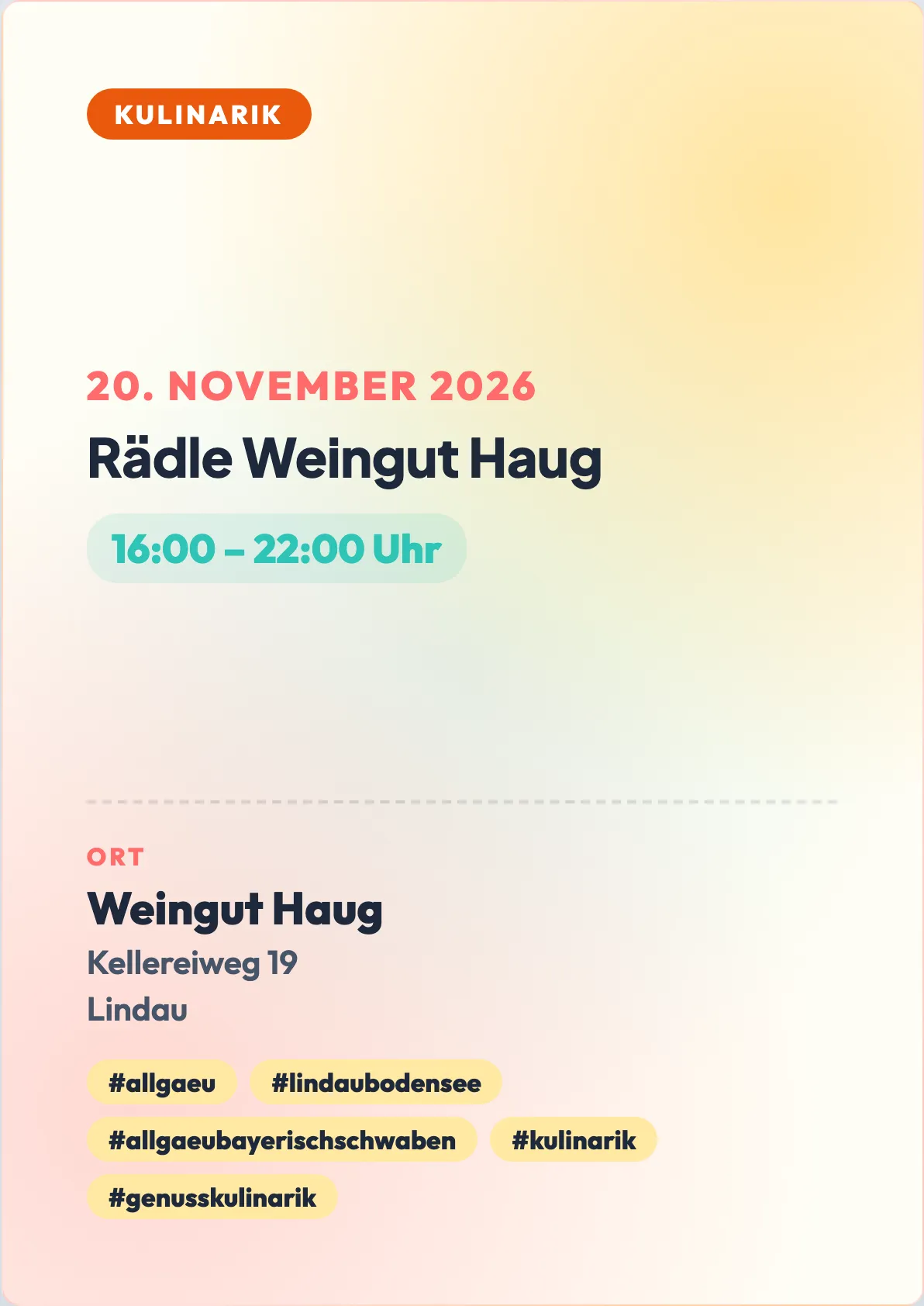 Veranstaltungsflyer