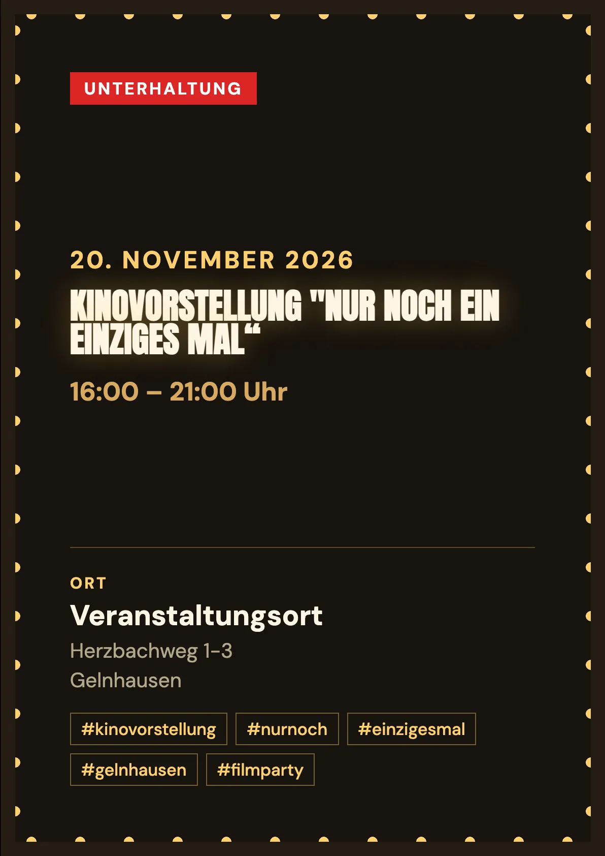 Veranstaltungsflyer