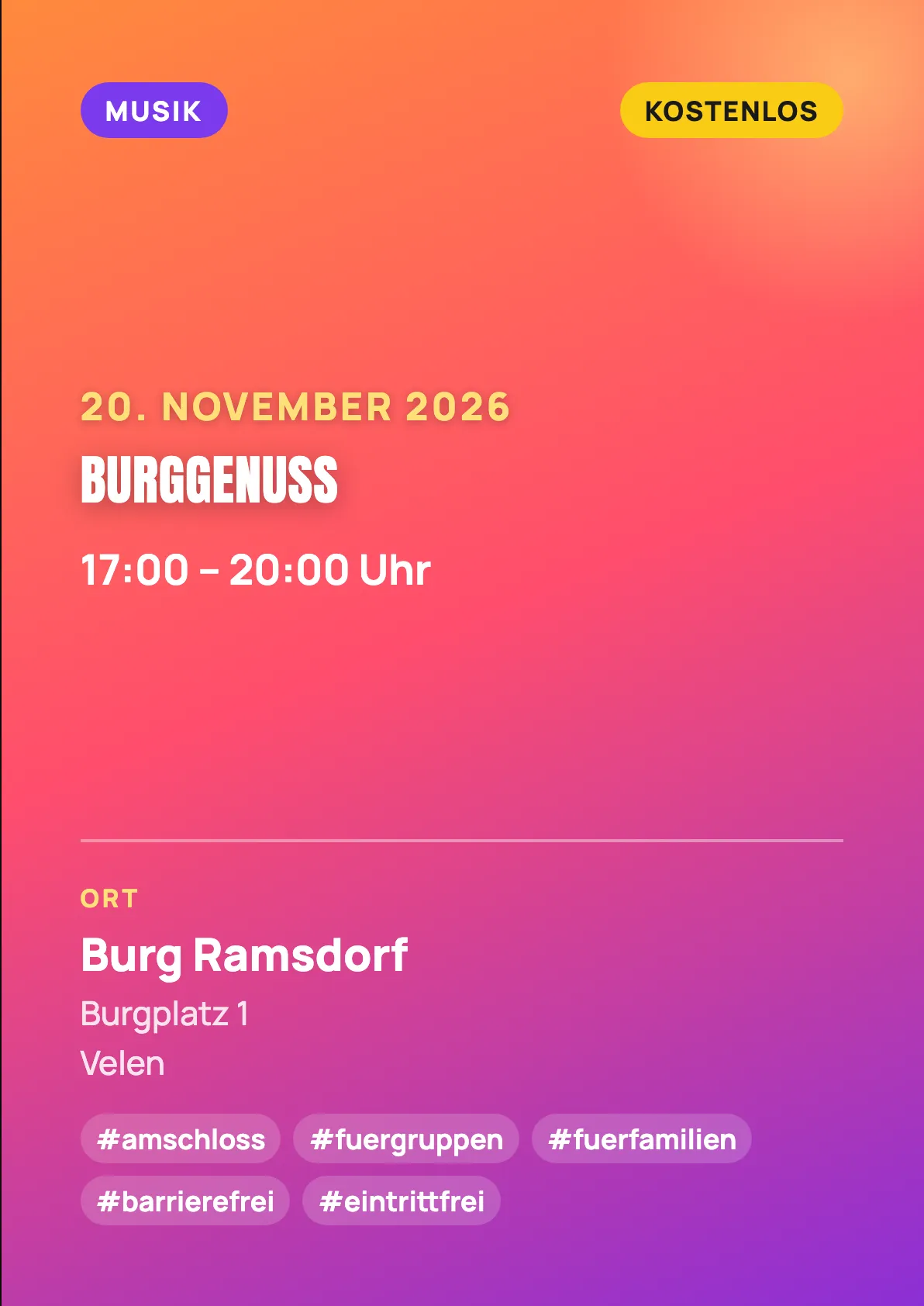 Veranstaltungsflyer