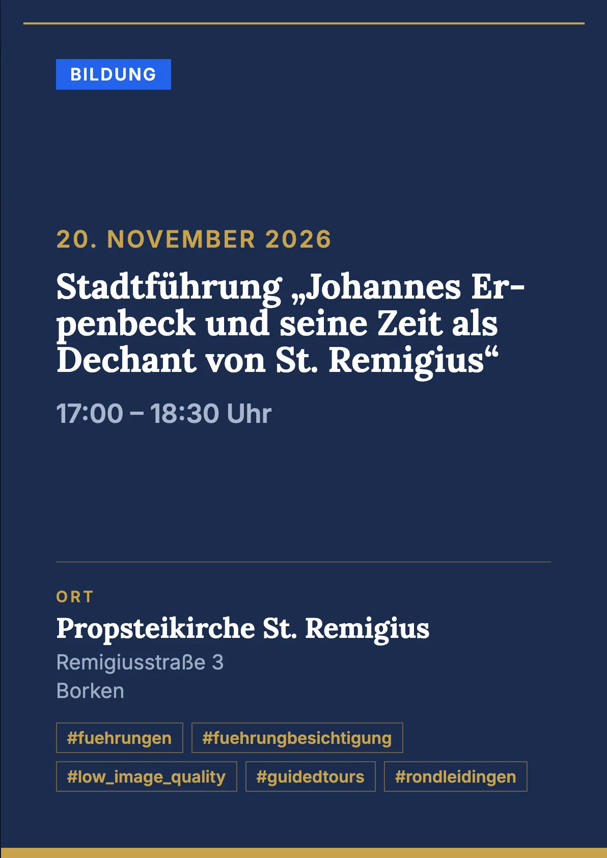Veranstaltungsflyer