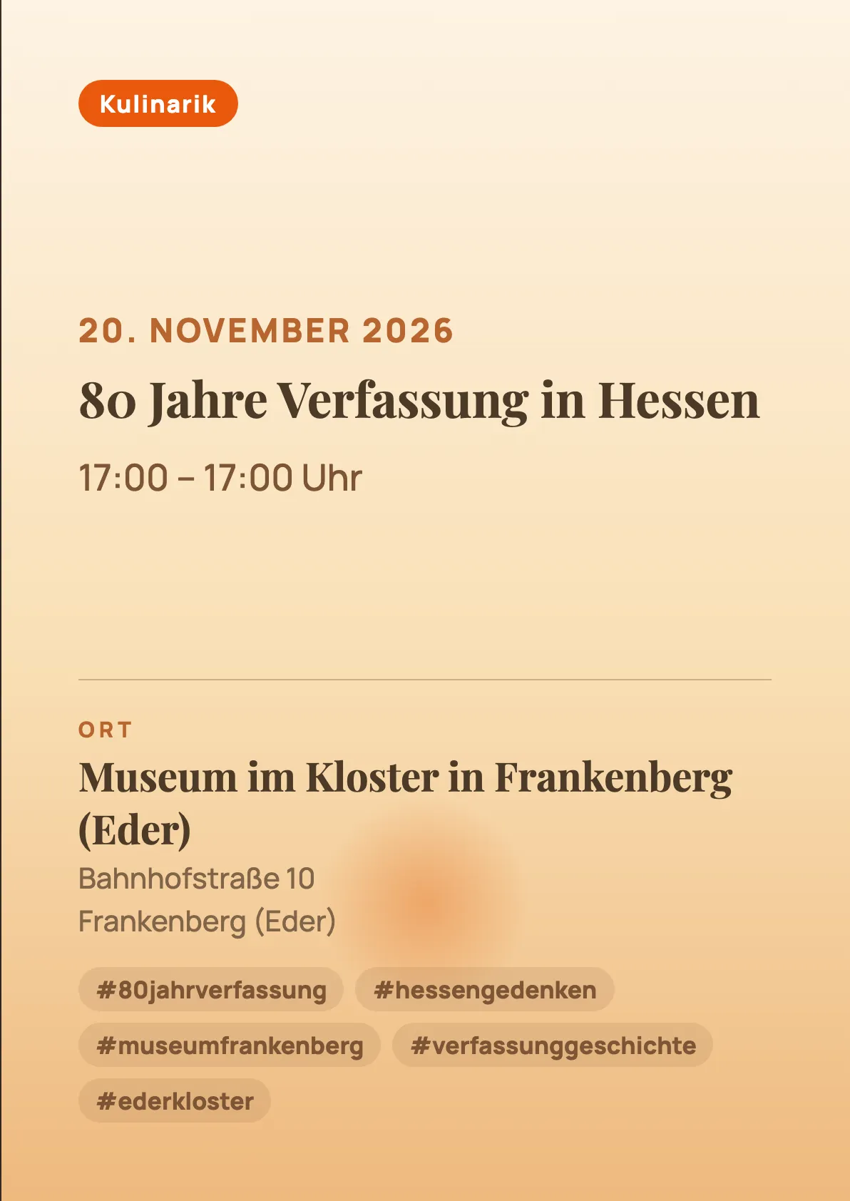 Veranstaltungsflyer