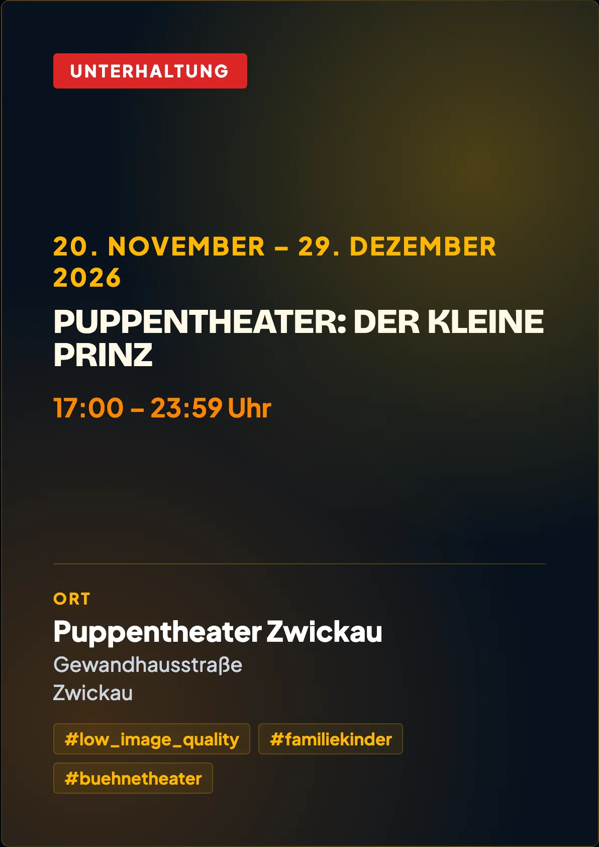 Veranstaltungsflyer