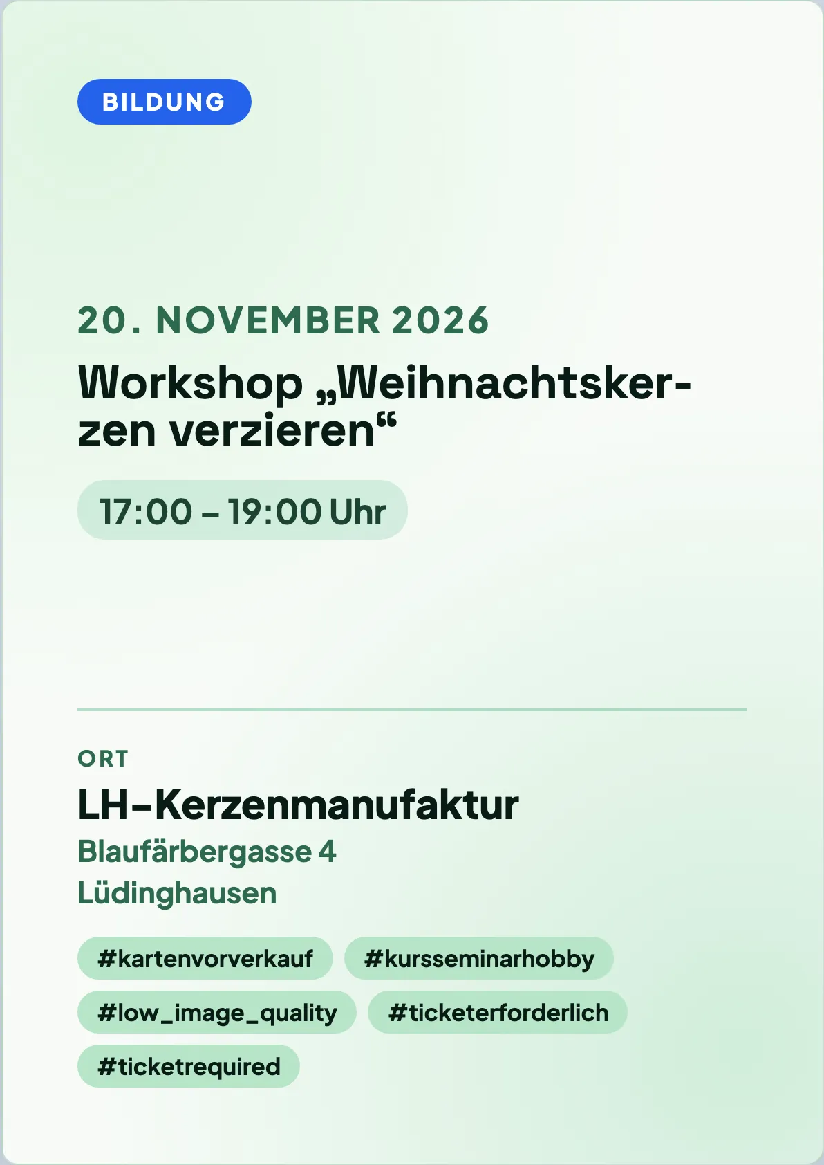 Veranstaltungsflyer