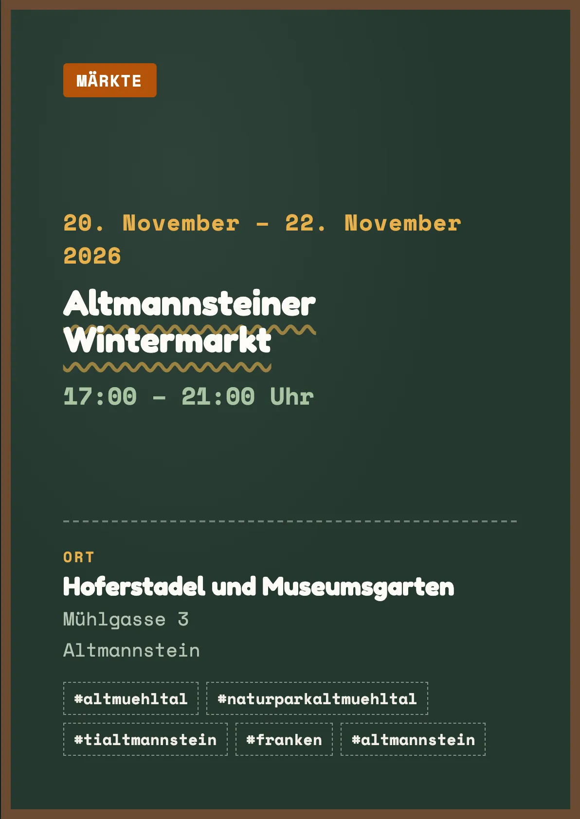 Veranstaltungsflyer