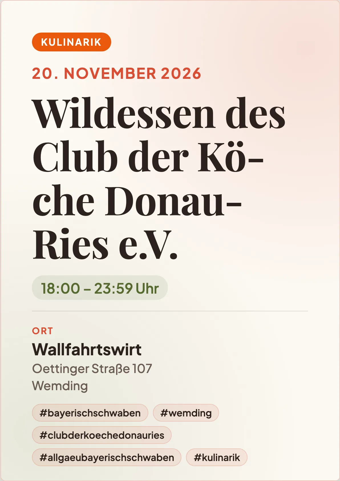 Veranstaltungsflyer