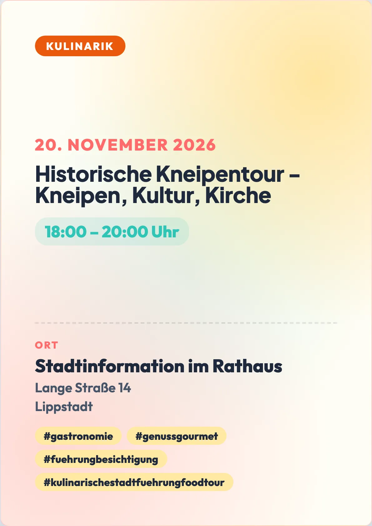 Veranstaltungsflyer