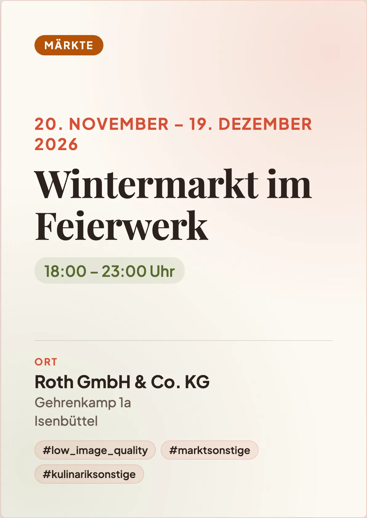 Veranstaltungsflyer