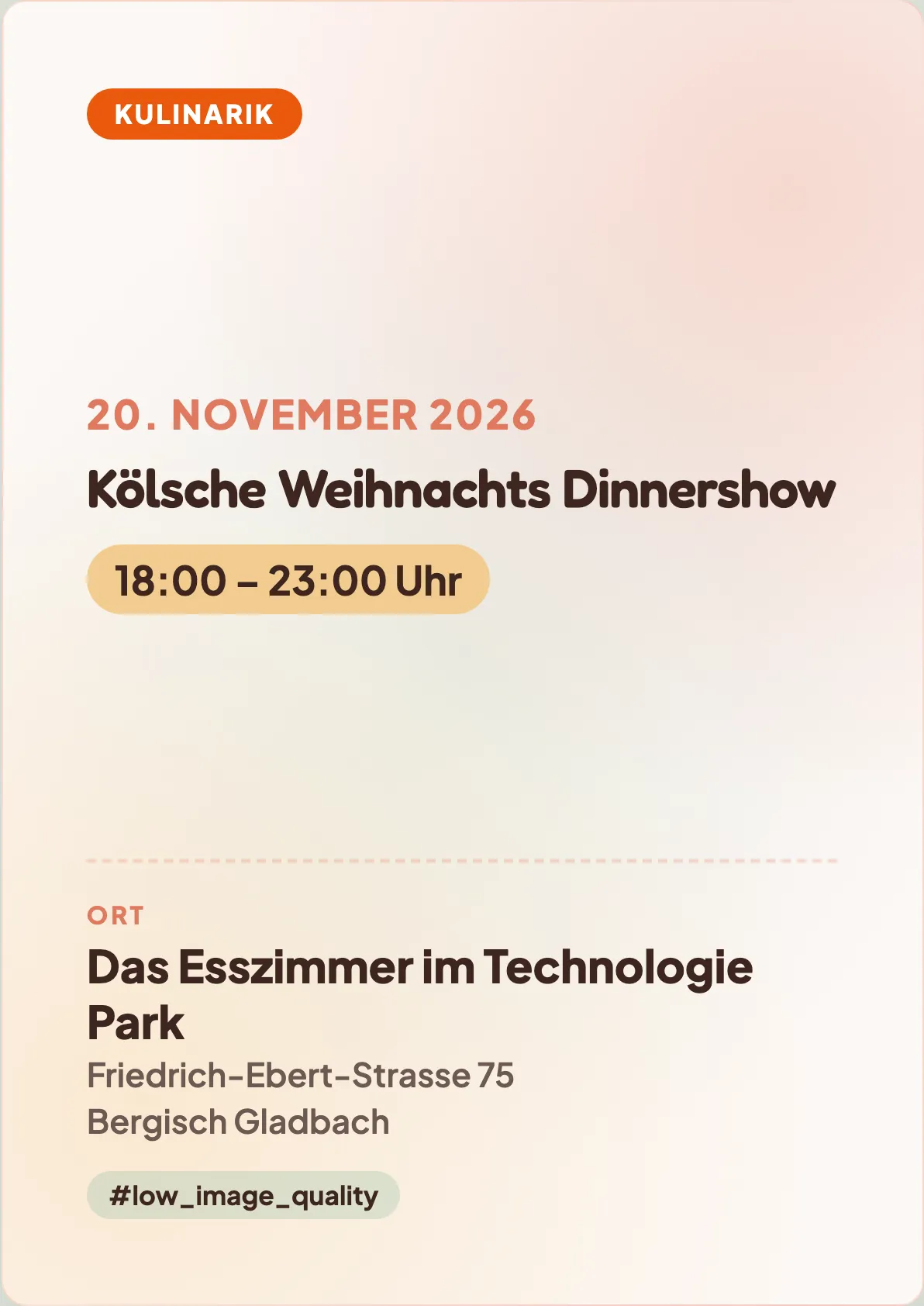Veranstaltungsflyer