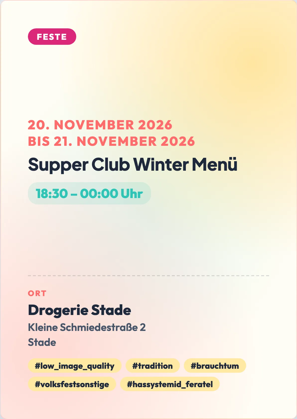 Veranstaltungsflyer