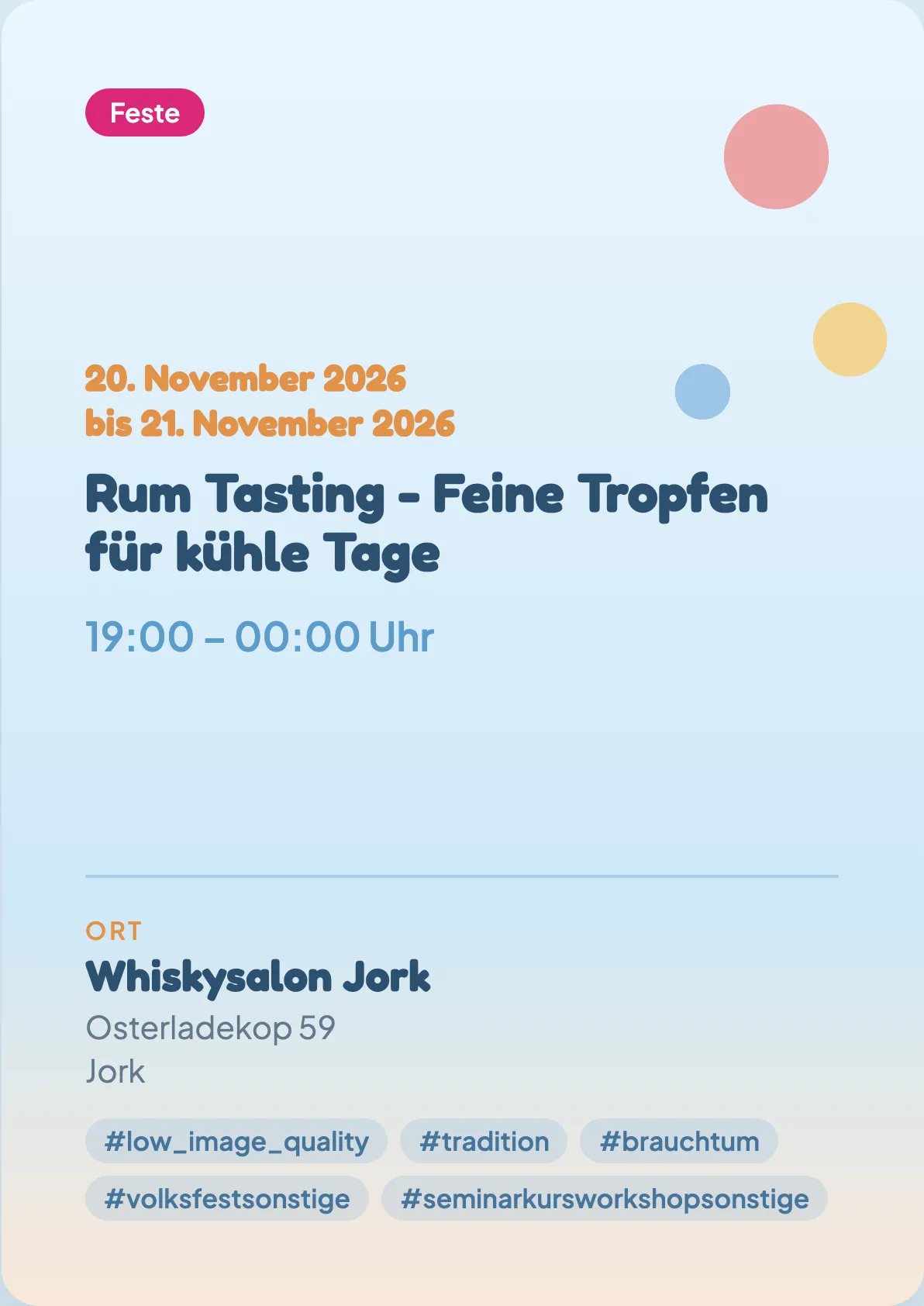 Veranstaltungsflyer