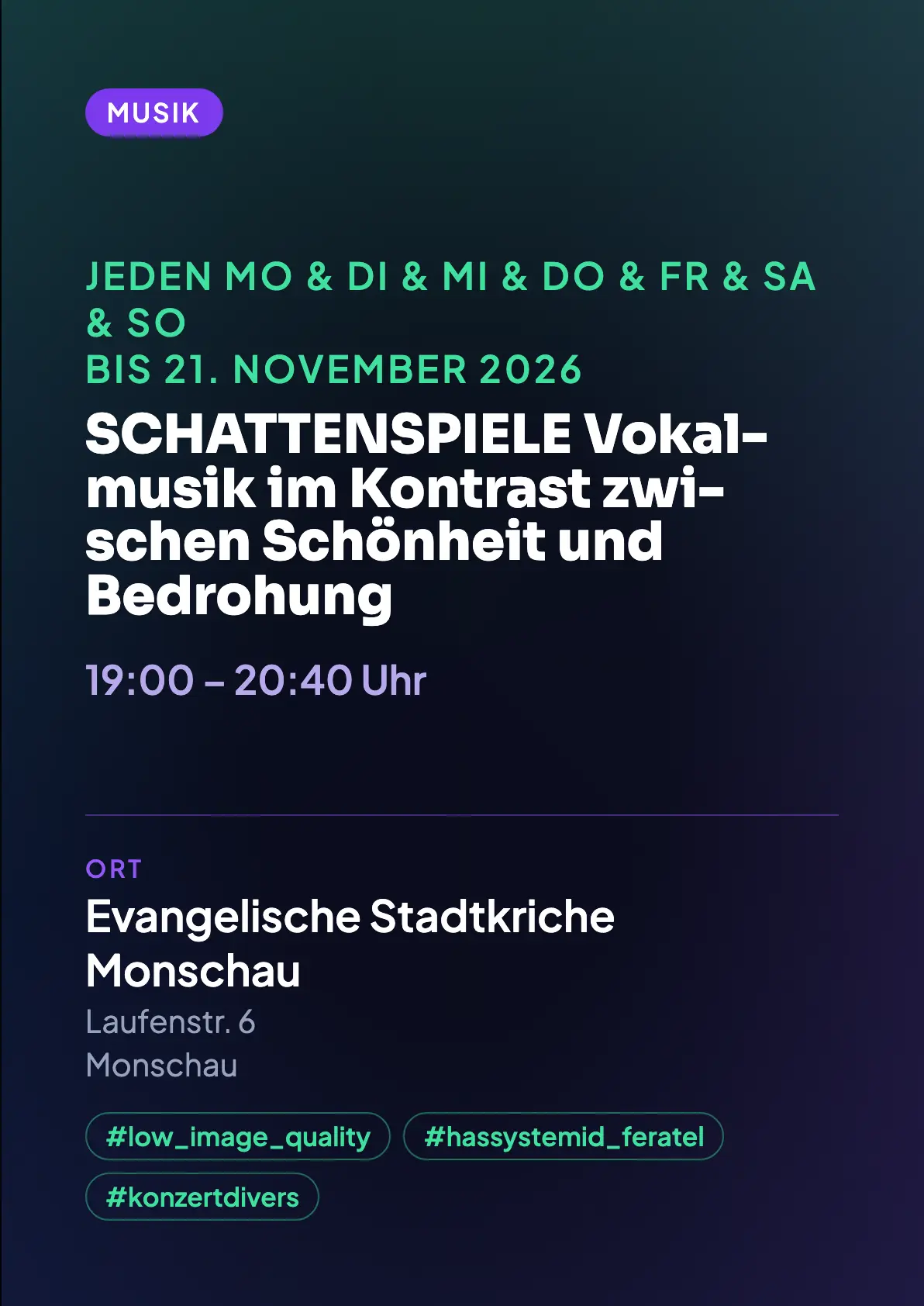 Veranstaltungsflyer