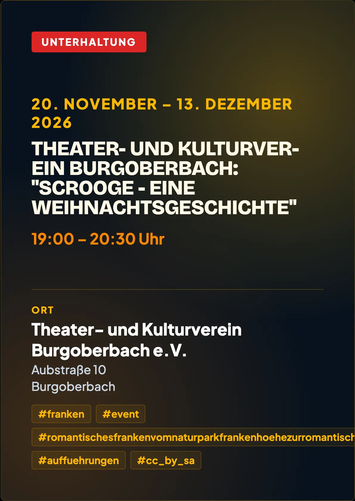 Veranstaltungsflyer