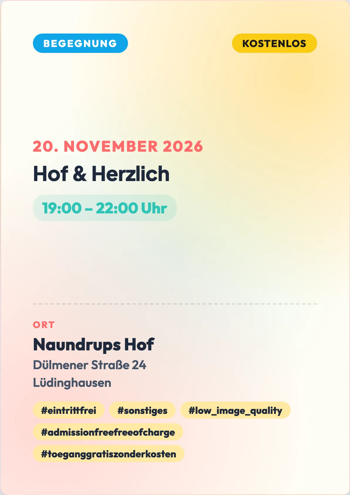 Veranstaltungsflyer