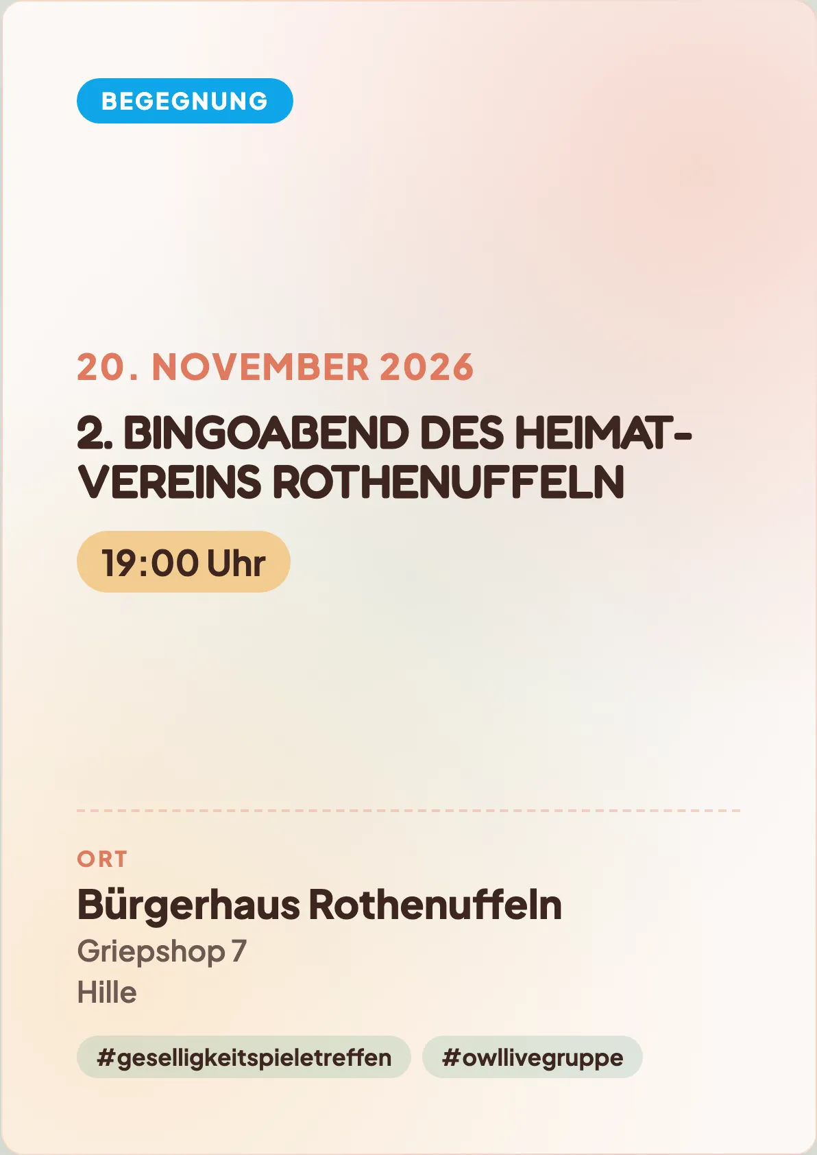 Veranstaltungsflyer