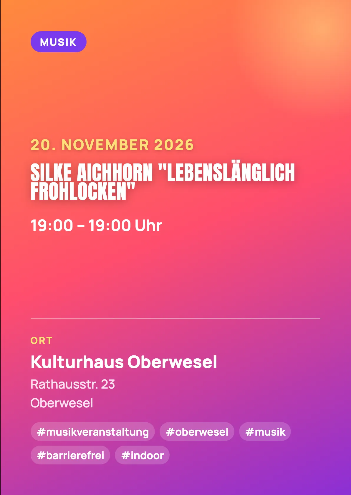 Veranstaltungsflyer