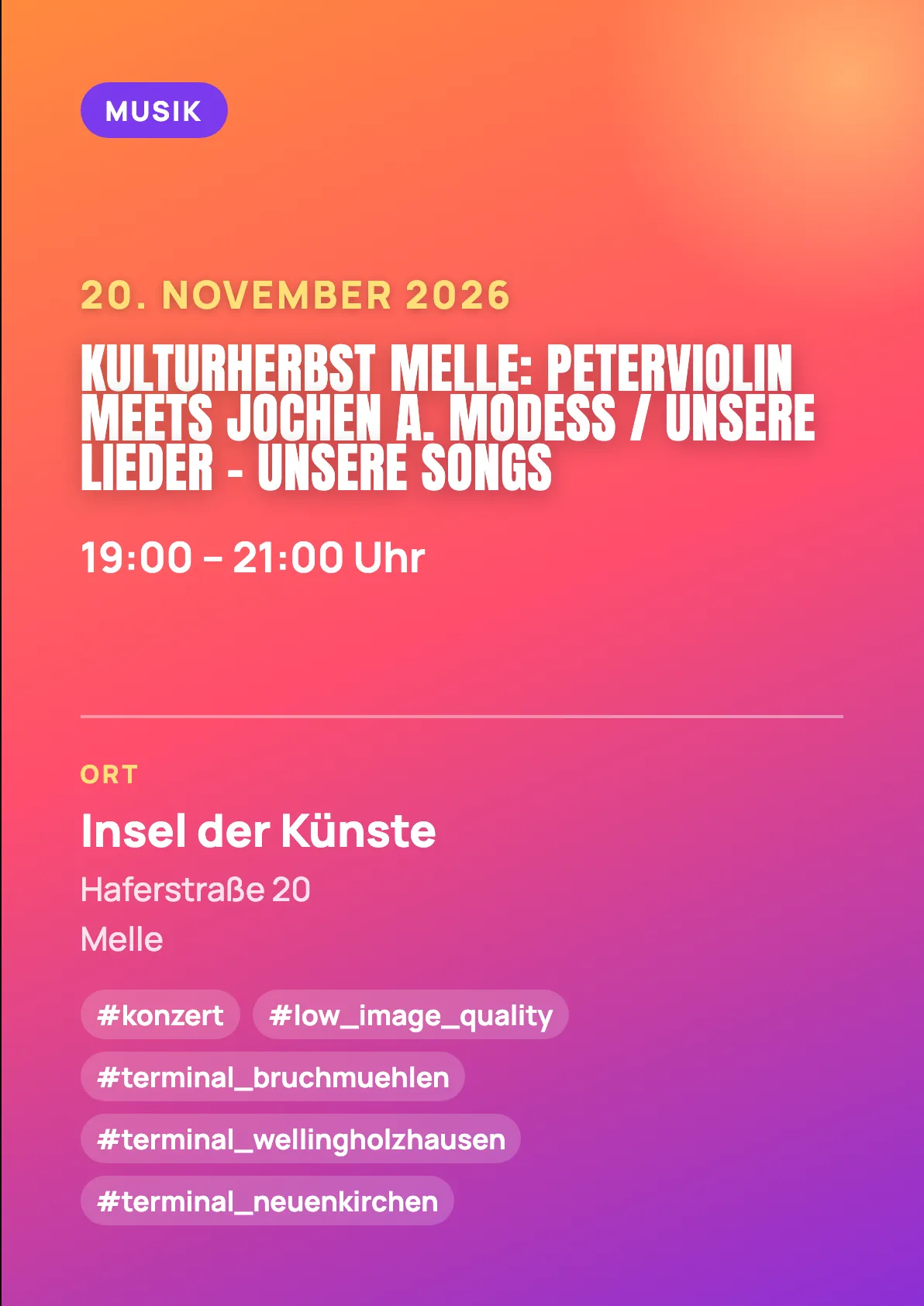 Veranstaltungsflyer