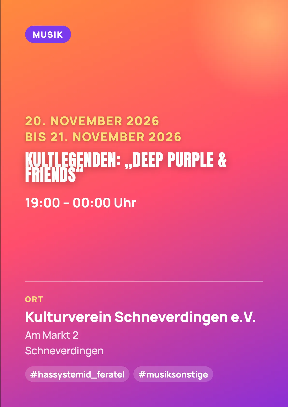 Veranstaltungsflyer