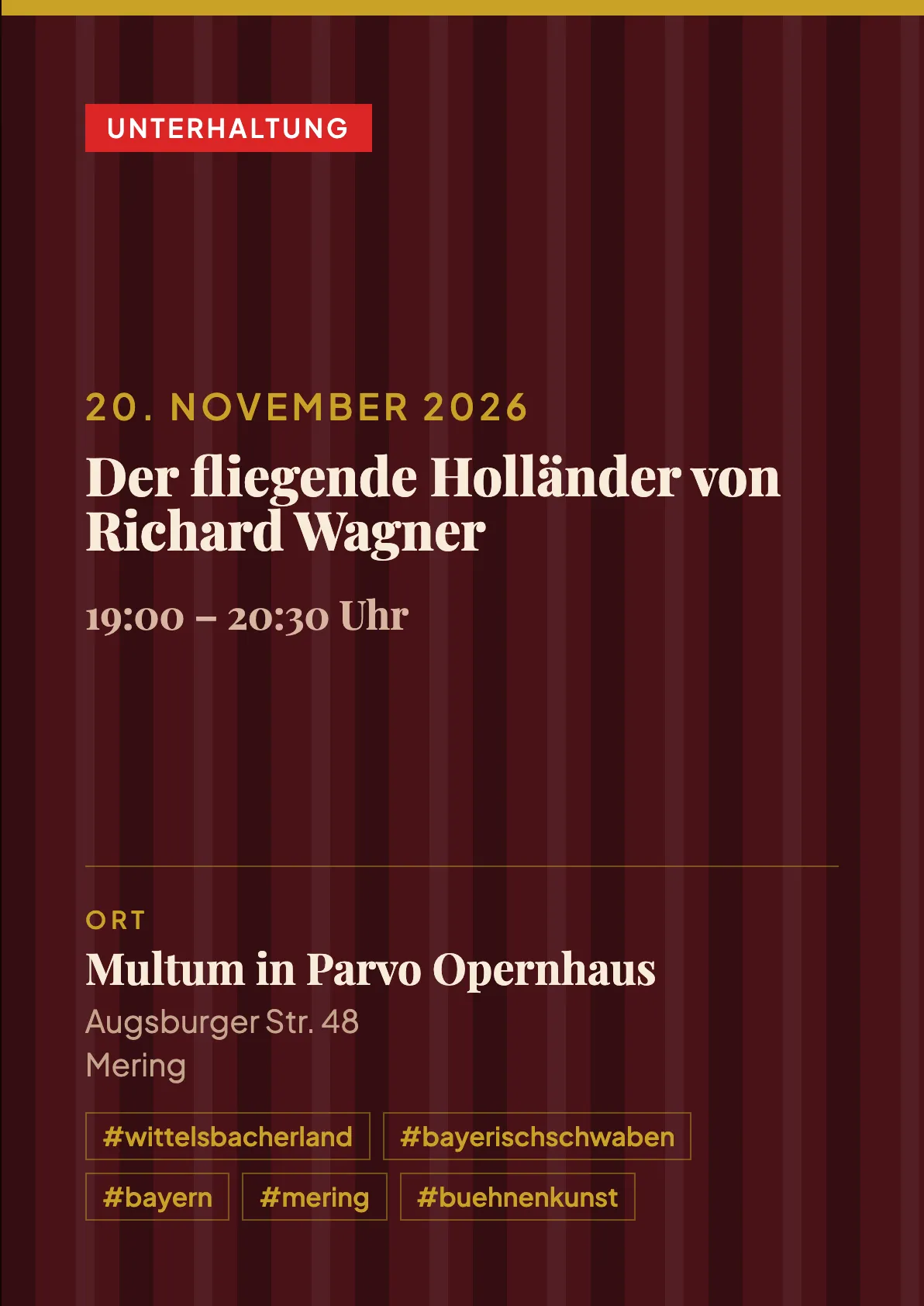 Veranstaltungsflyer
