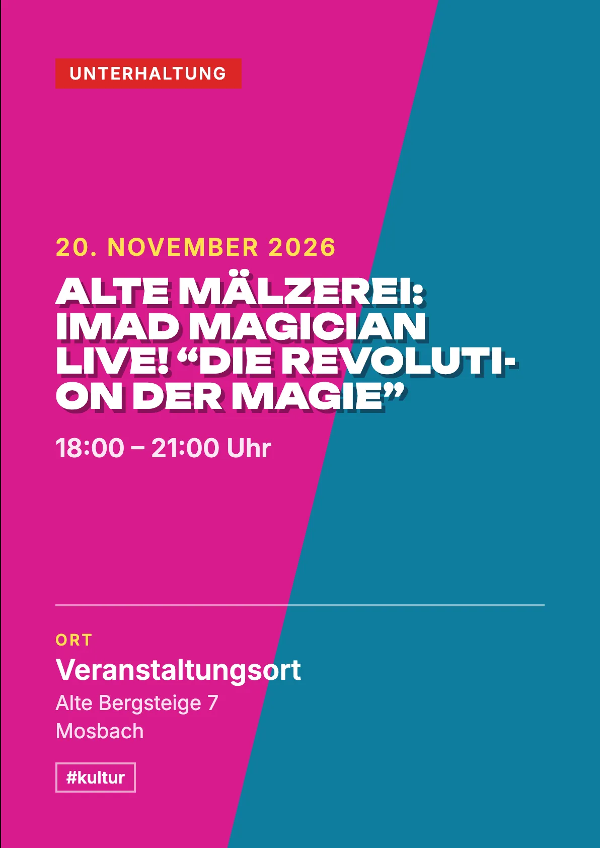 Veranstaltungsflyer