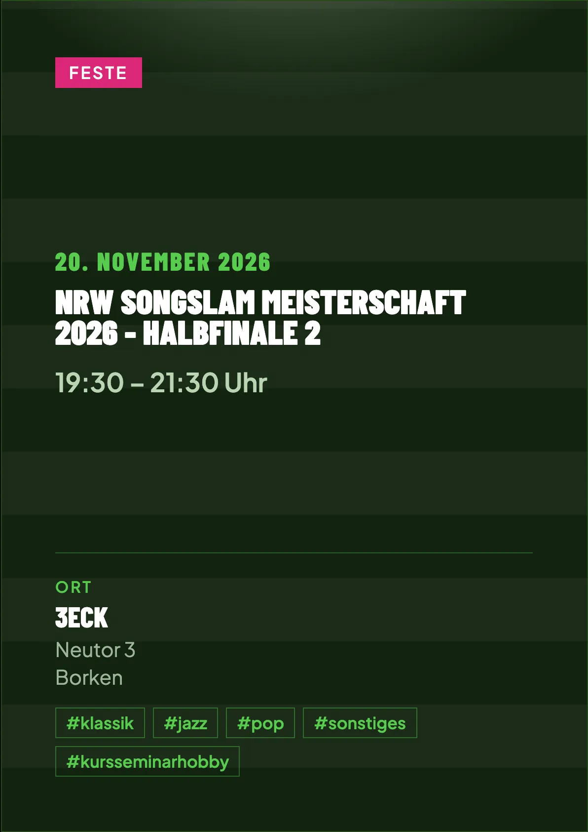 Veranstaltungsflyer