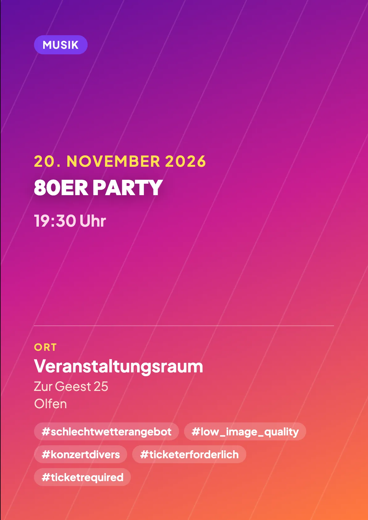 Veranstaltungsflyer
