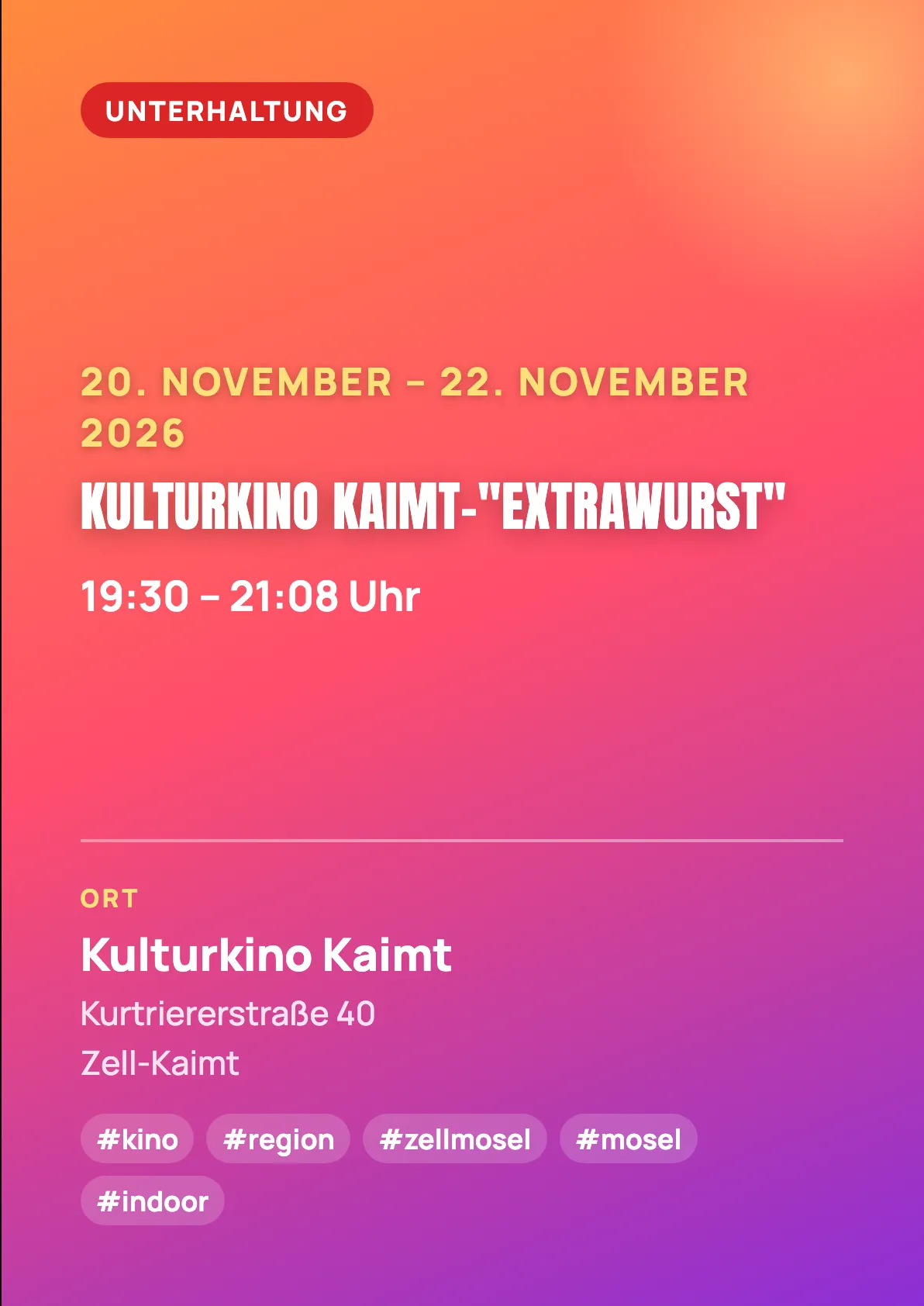 Veranstaltungsflyer