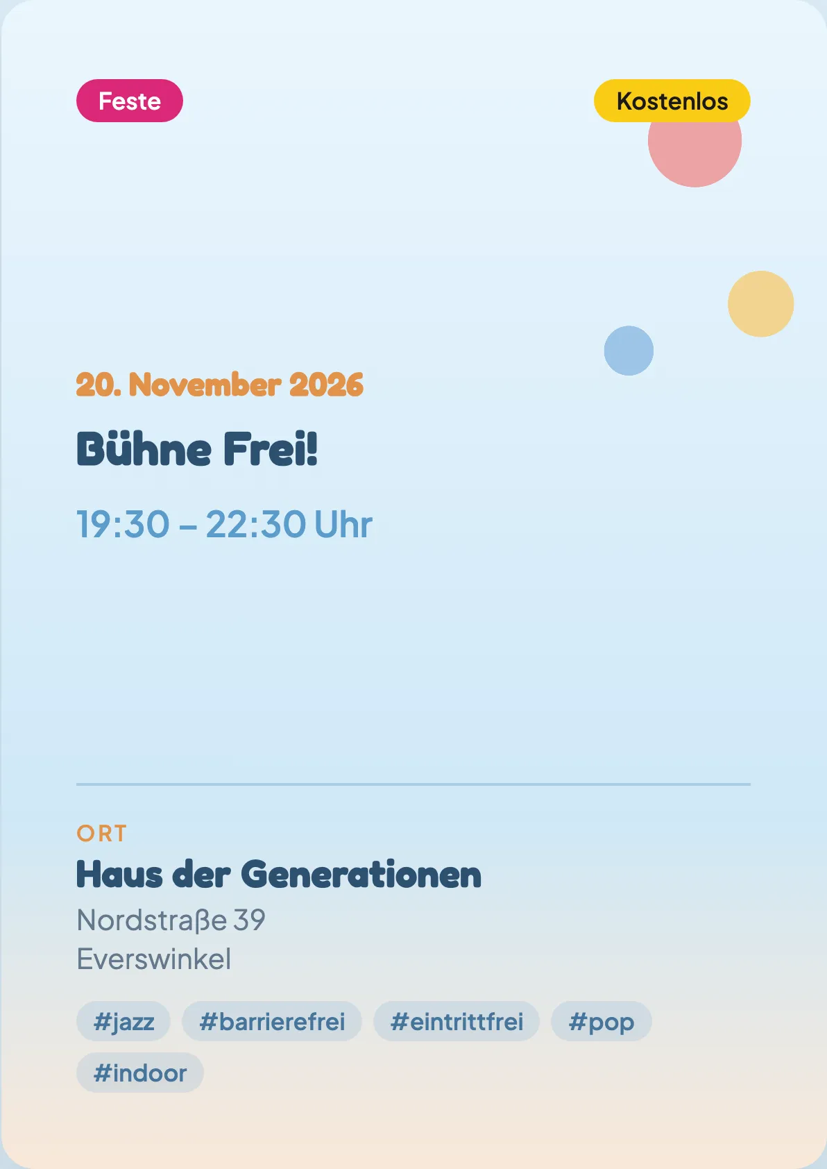 Veranstaltungsflyer