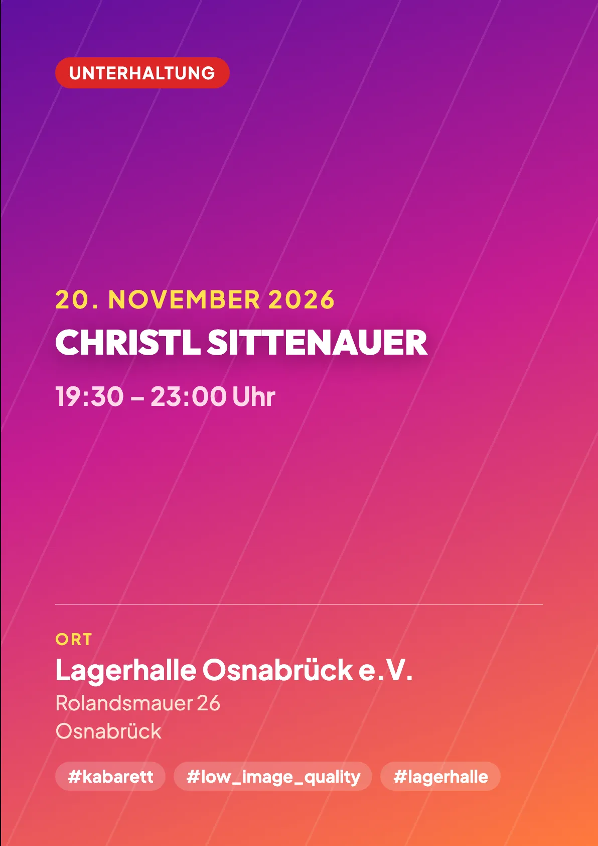 Veranstaltungsflyer