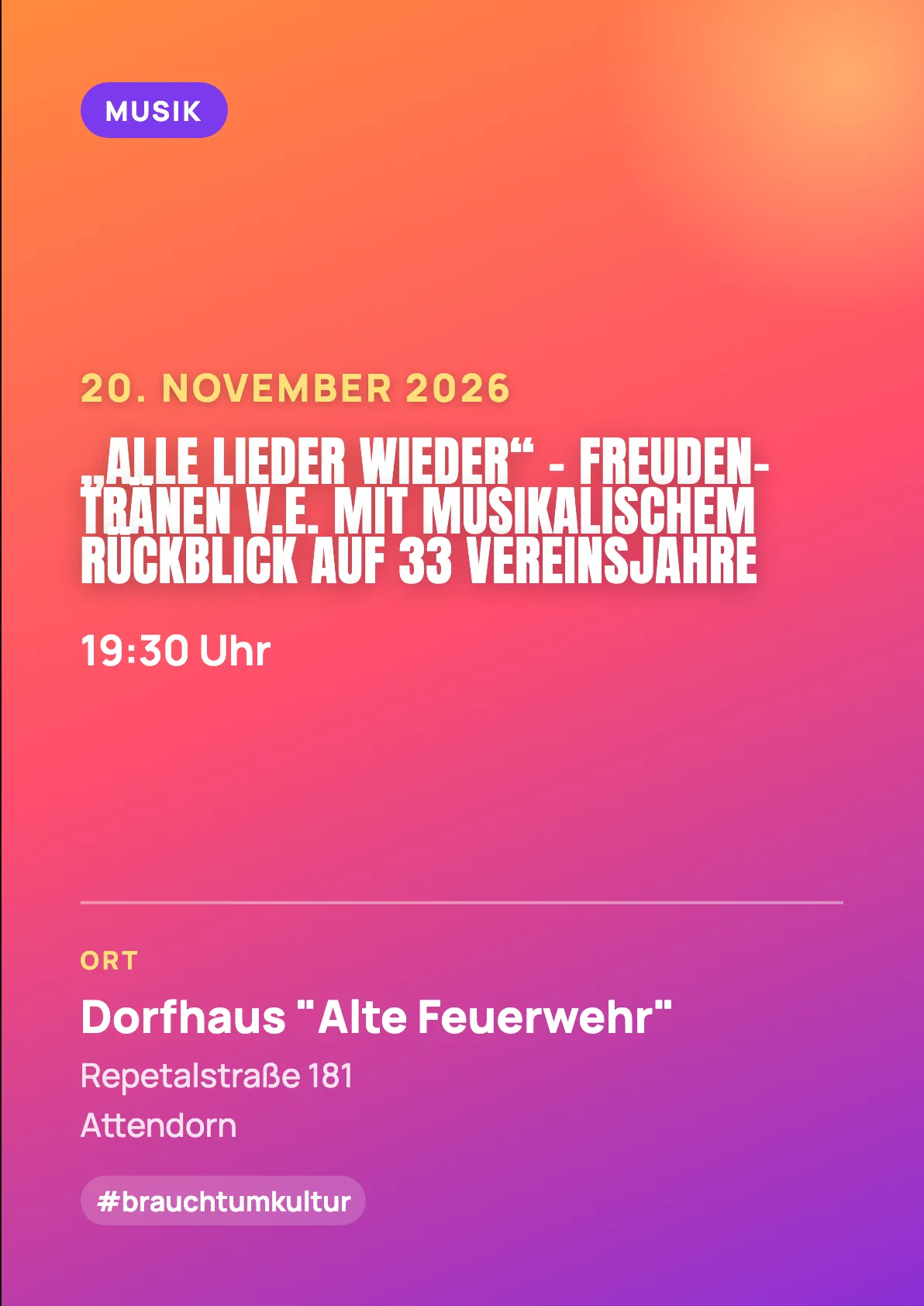 Veranstaltungsflyer