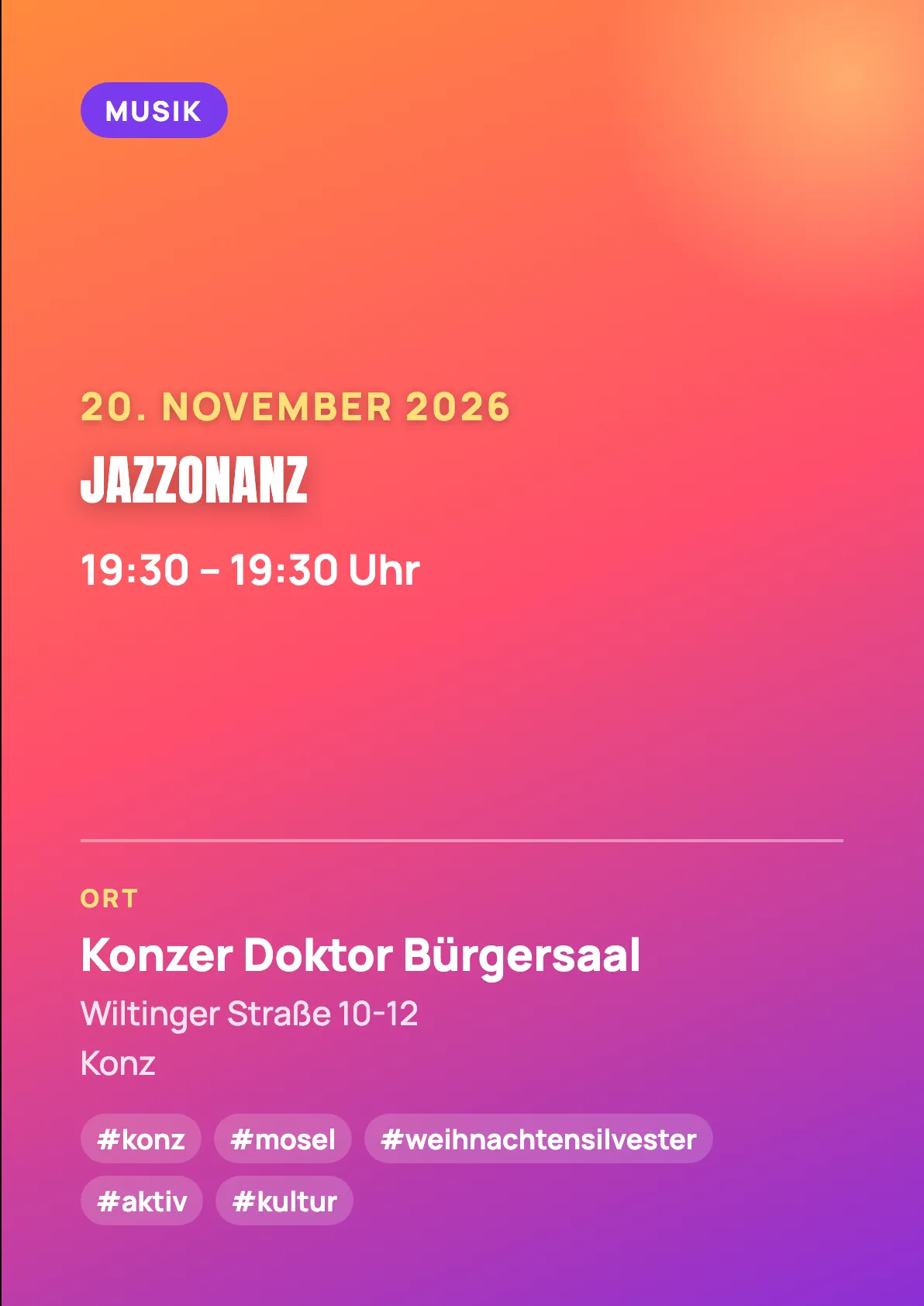 Veranstaltungsflyer