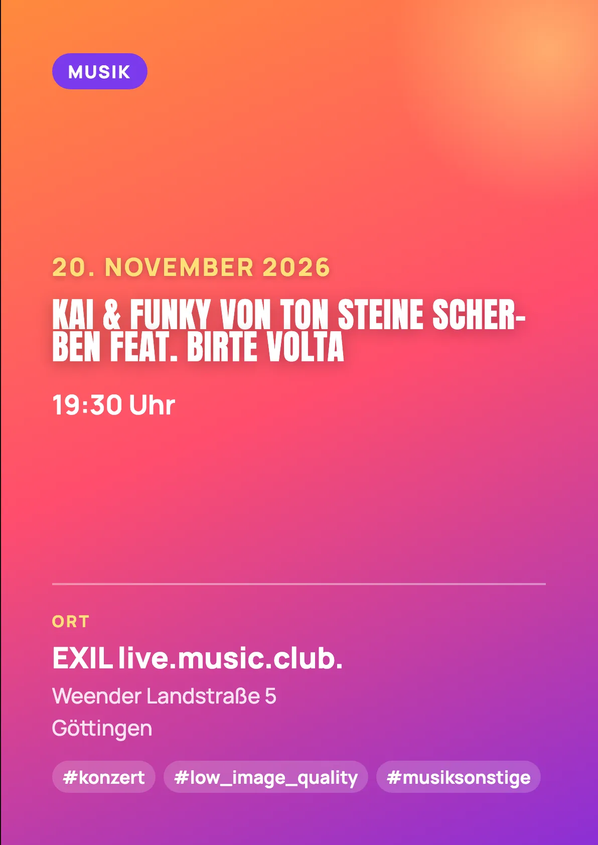 Veranstaltungsflyer