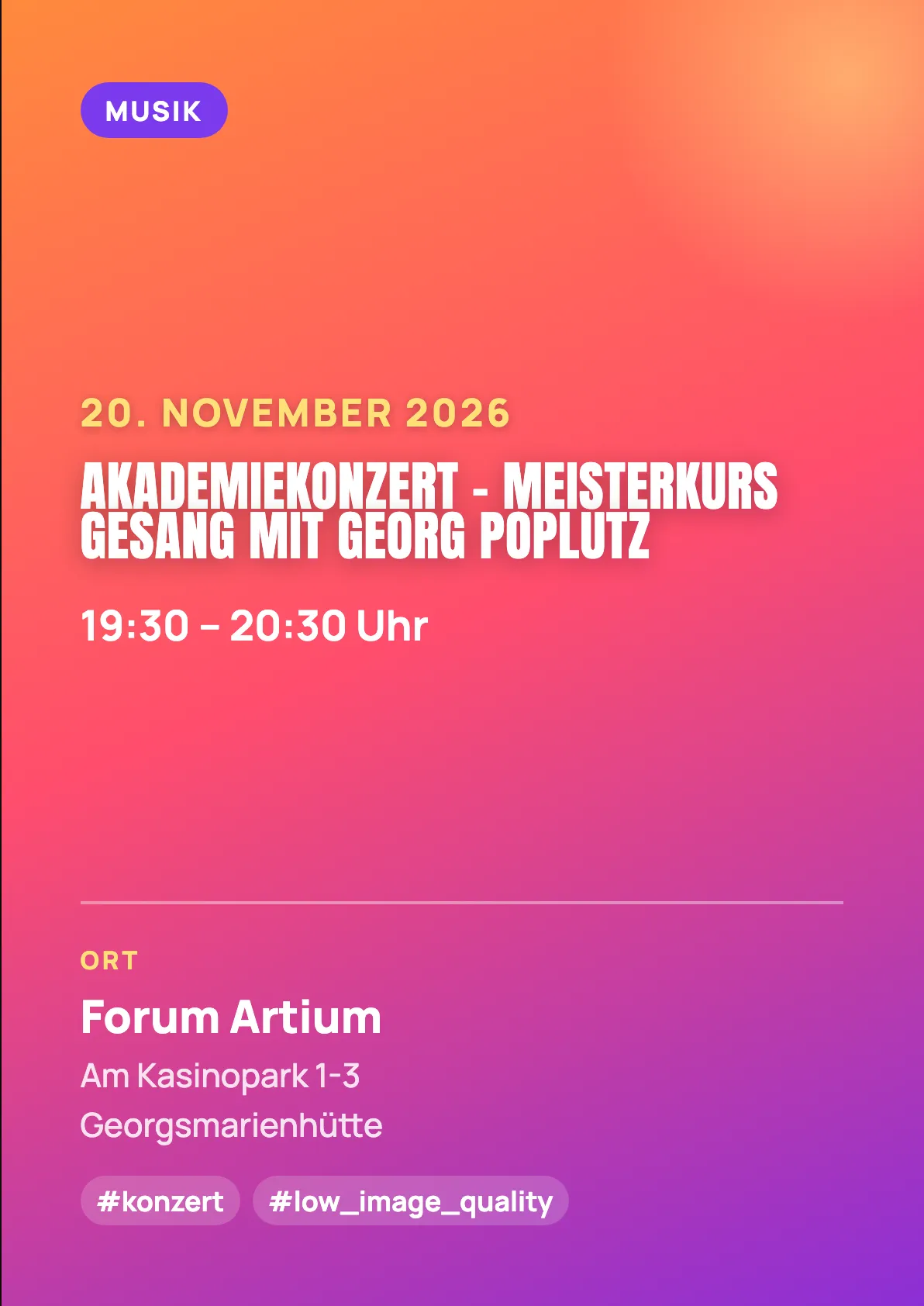 Veranstaltungsflyer