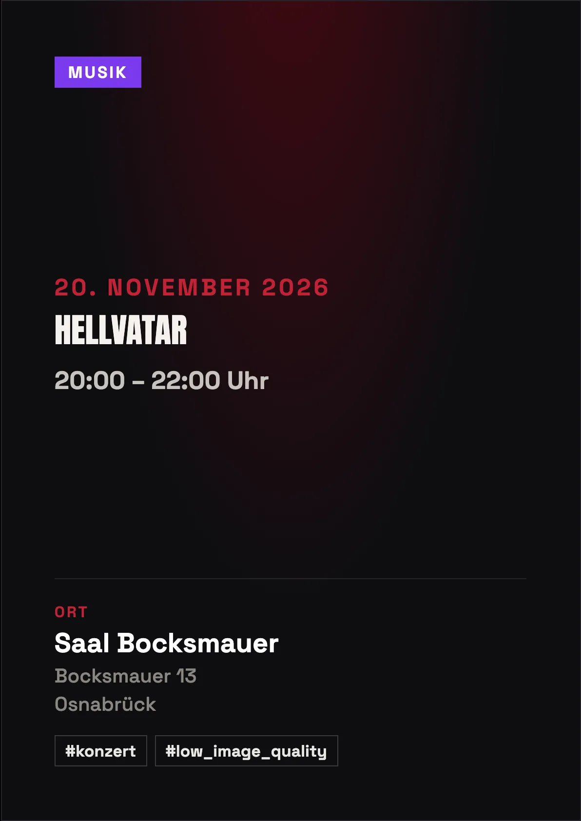 Veranstaltungsflyer