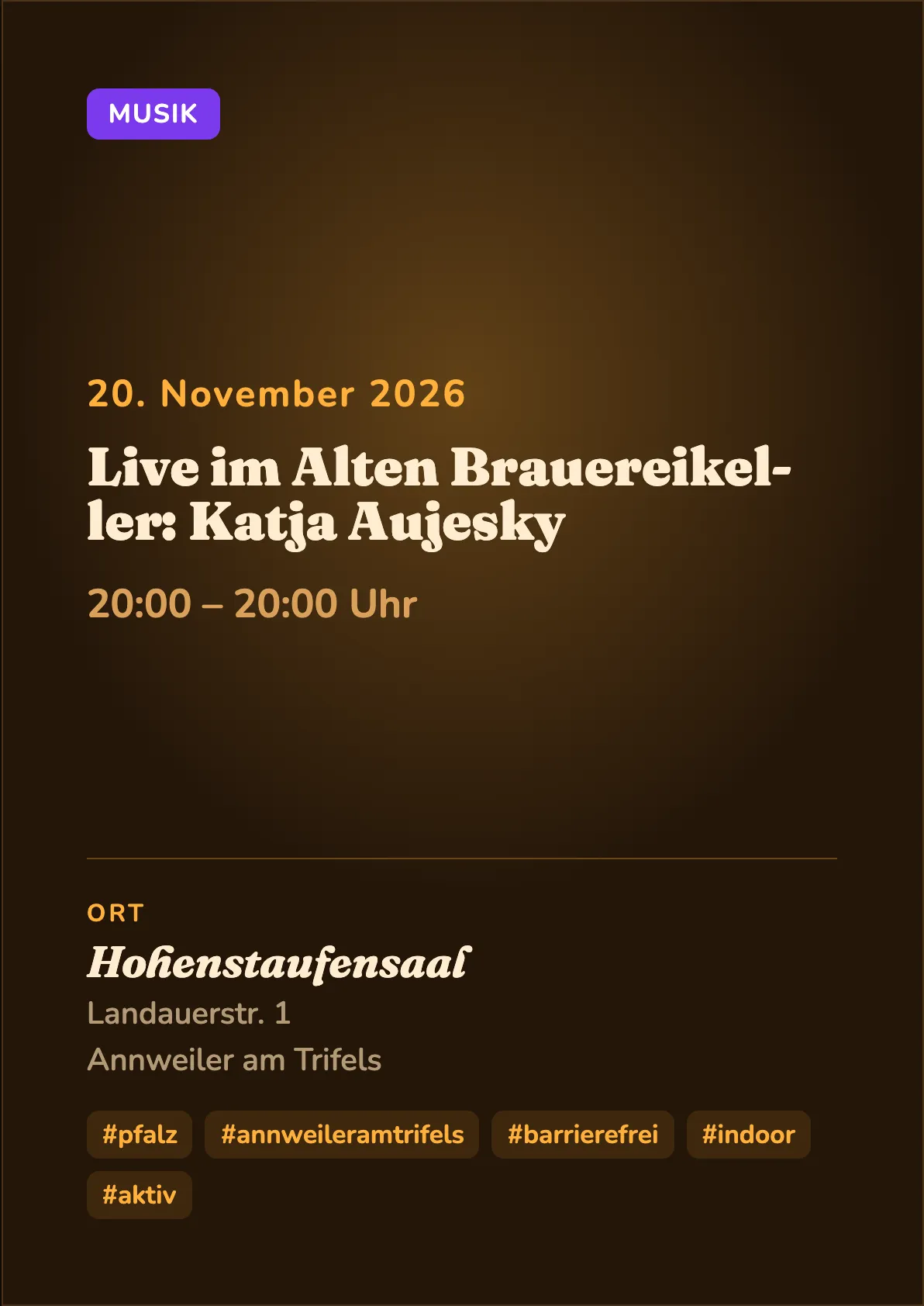 Veranstaltungsflyer
