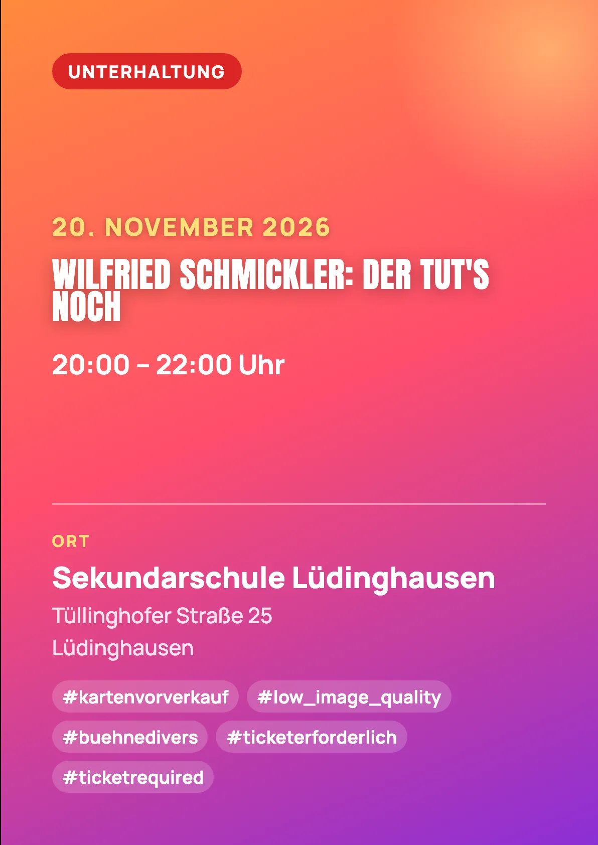 Veranstaltungsflyer