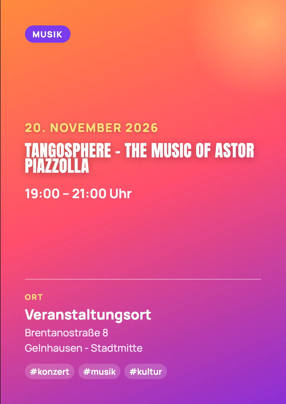 Veranstaltungsflyer