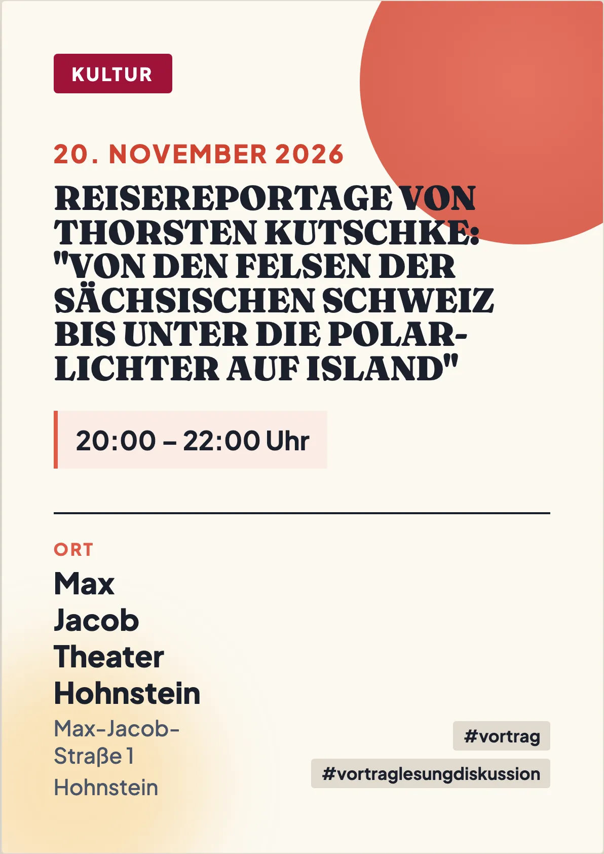 Veranstaltungsflyer