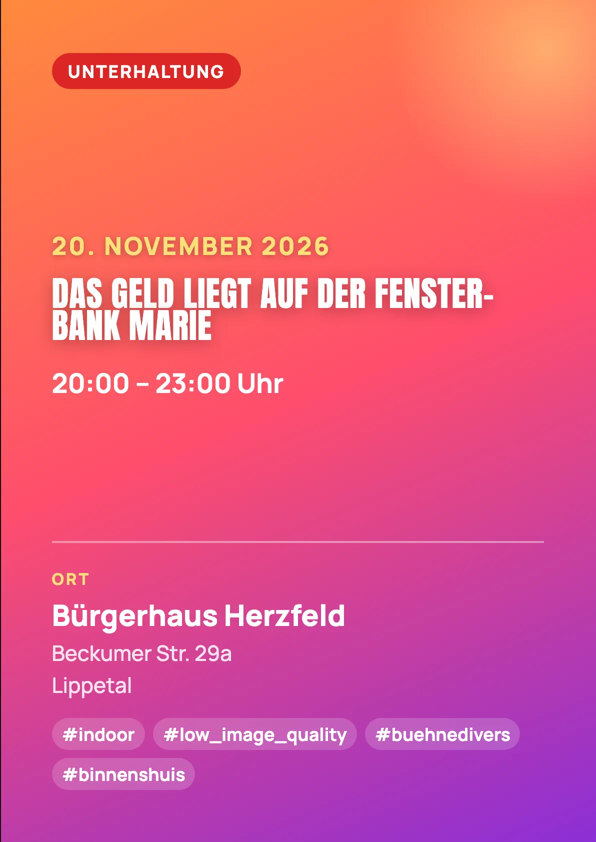 Veranstaltungsflyer