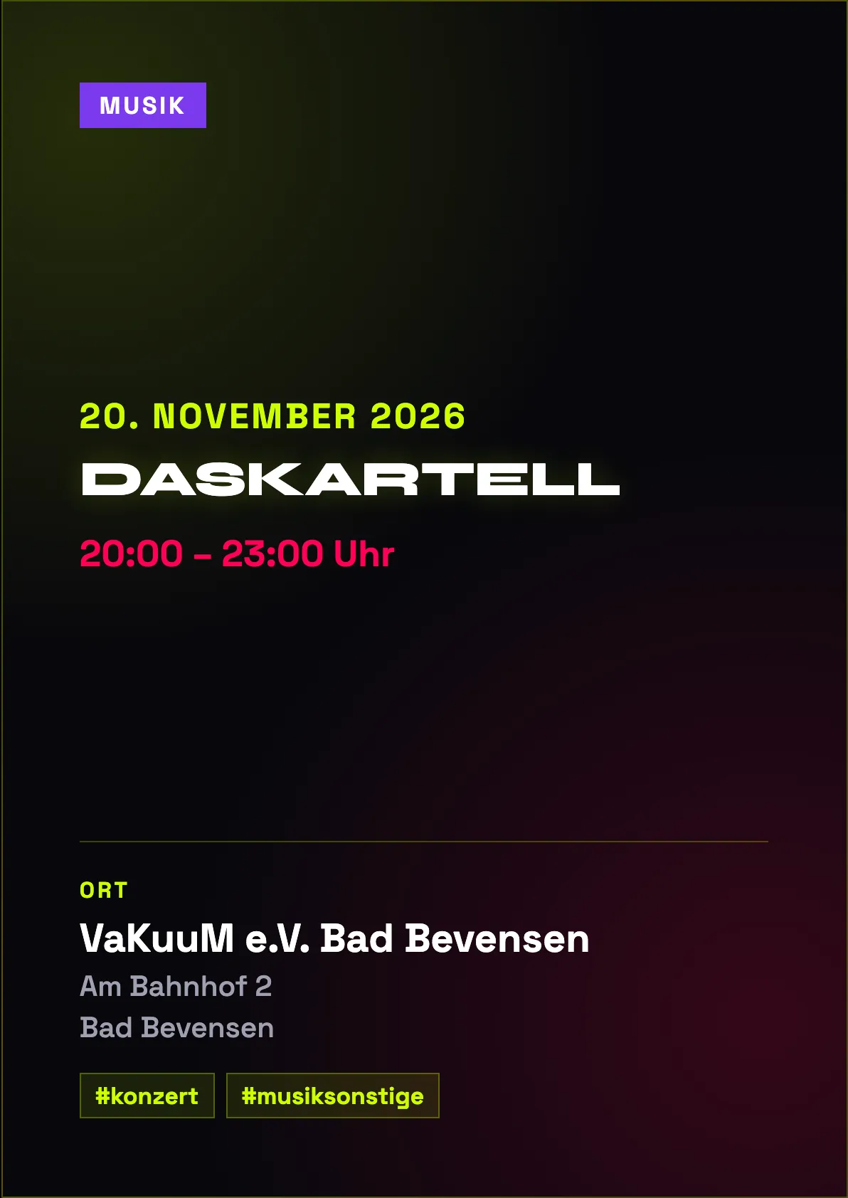 Veranstaltungsflyer